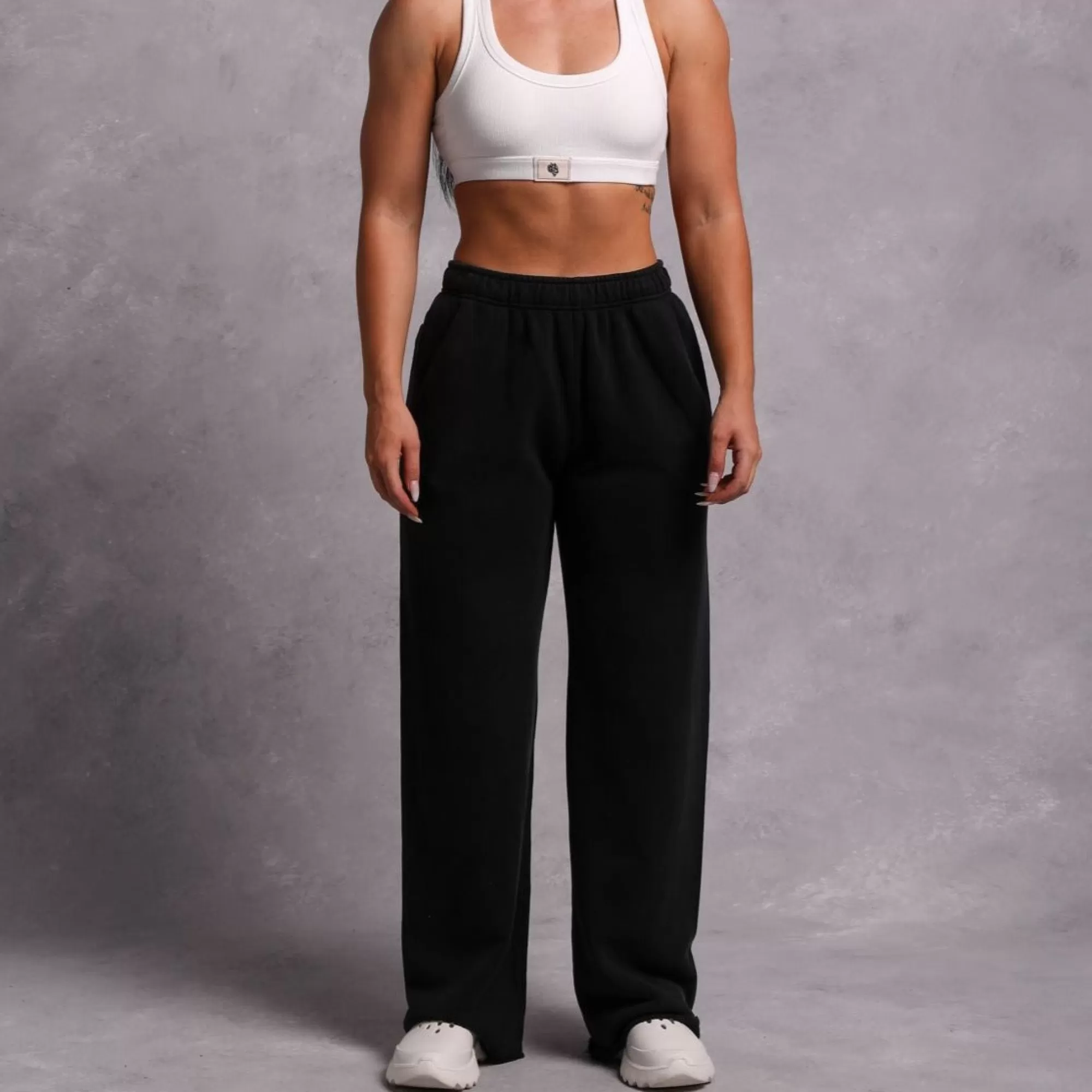 Store Dual She Big Cozy Sweats In Black Women Bottoms