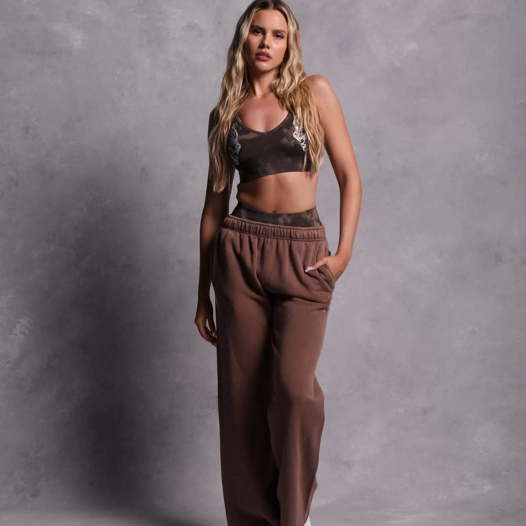Cheap Dual She Big Cozy Sweats In Norse Brown Women Bottoms