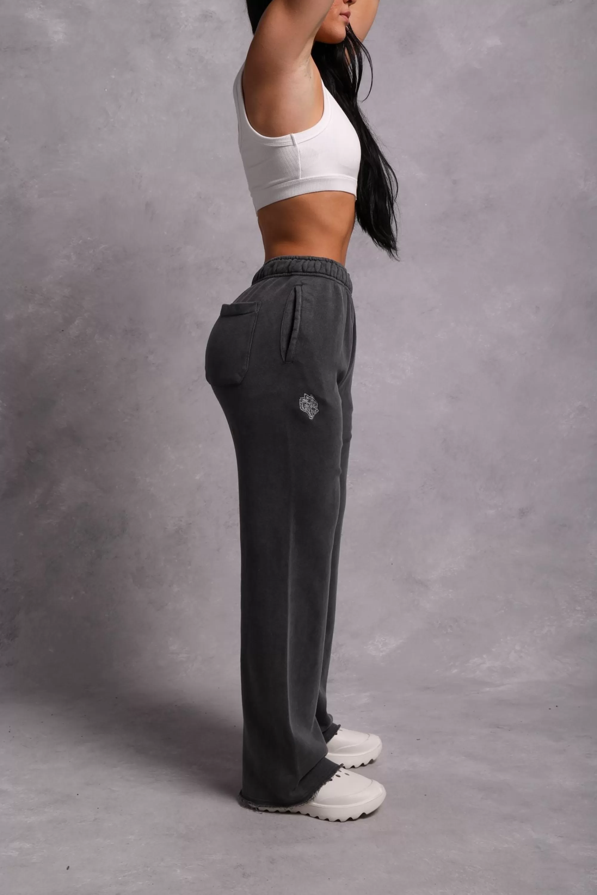 Cheap Dual She Big Cozy Sweats In Wolf Gray Women Bottoms