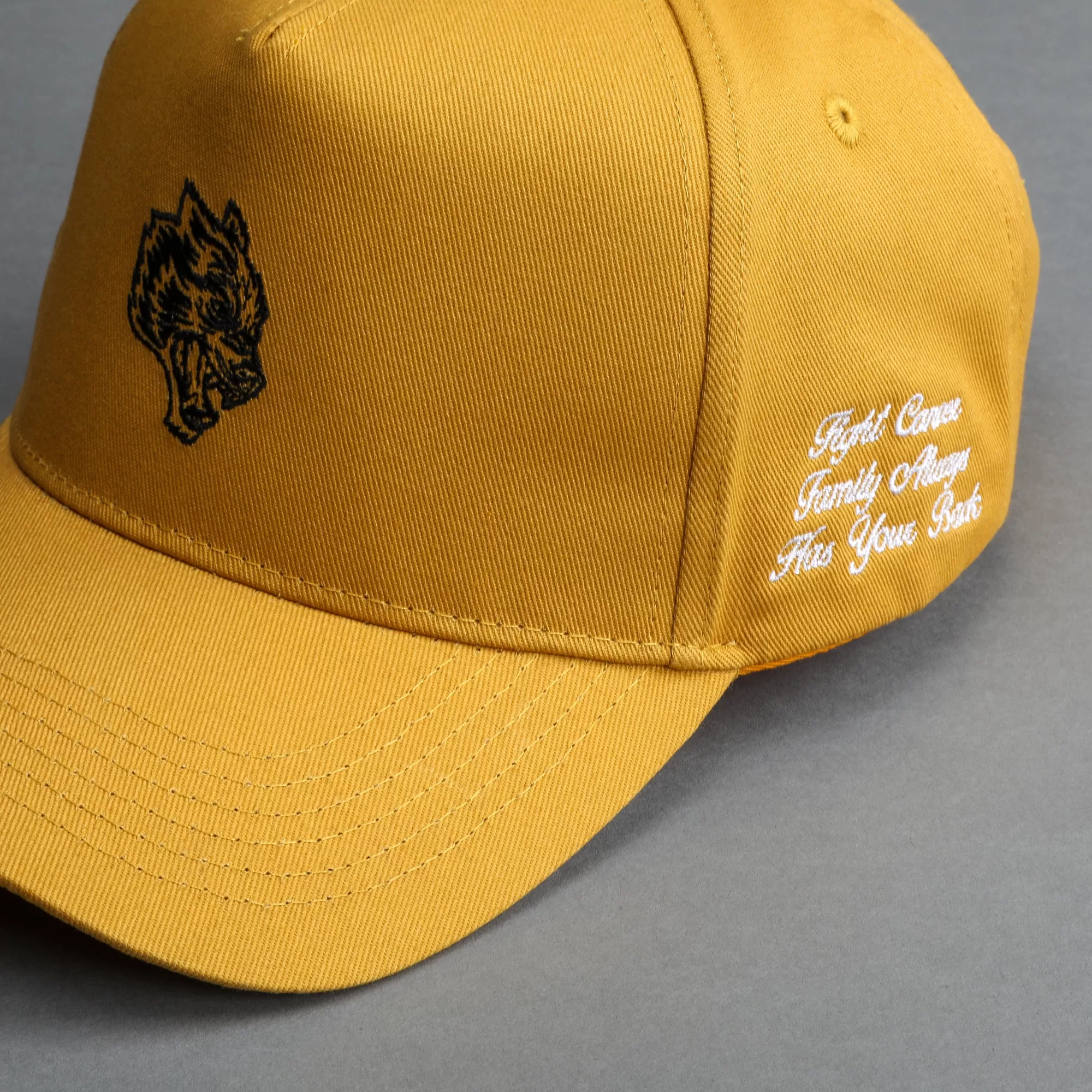 Shop F Cancer X Nfgu 5 Panel Hat In Vintage Gold Headwear
