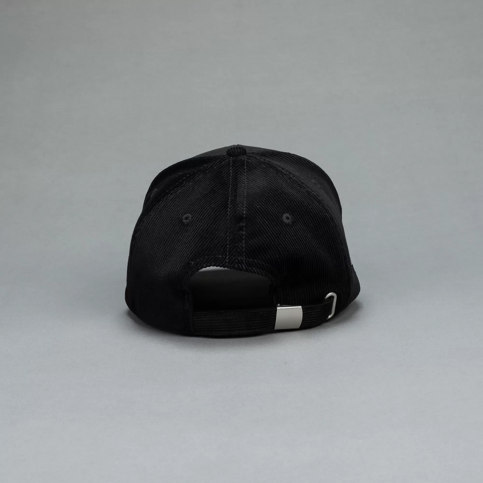 Best Sale Feed Patch Corduroy 5 Panel Hat In Black Headwear