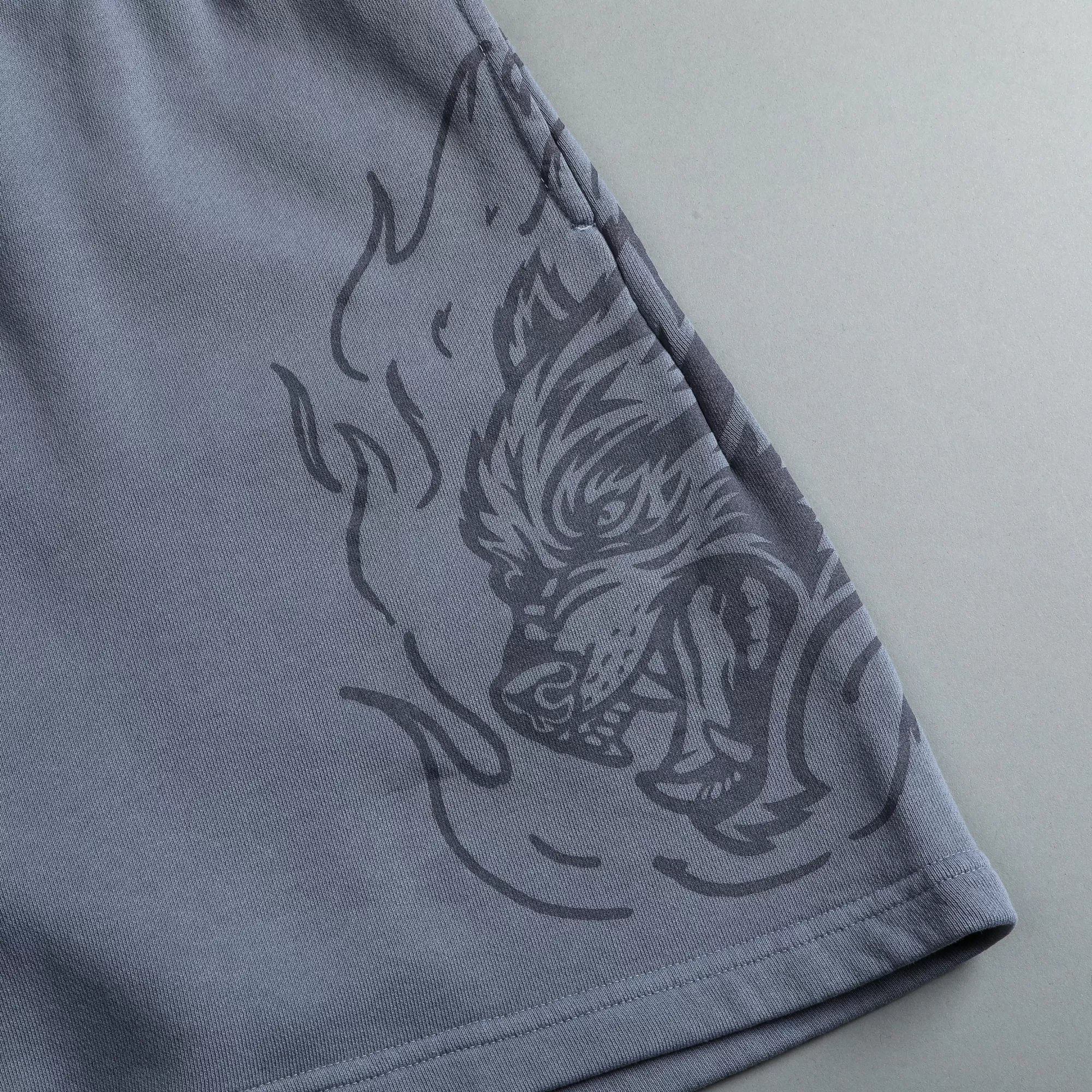 Discount Fired Up Patch Liam Sweat Shorts In Norse Blue Men Shorts
