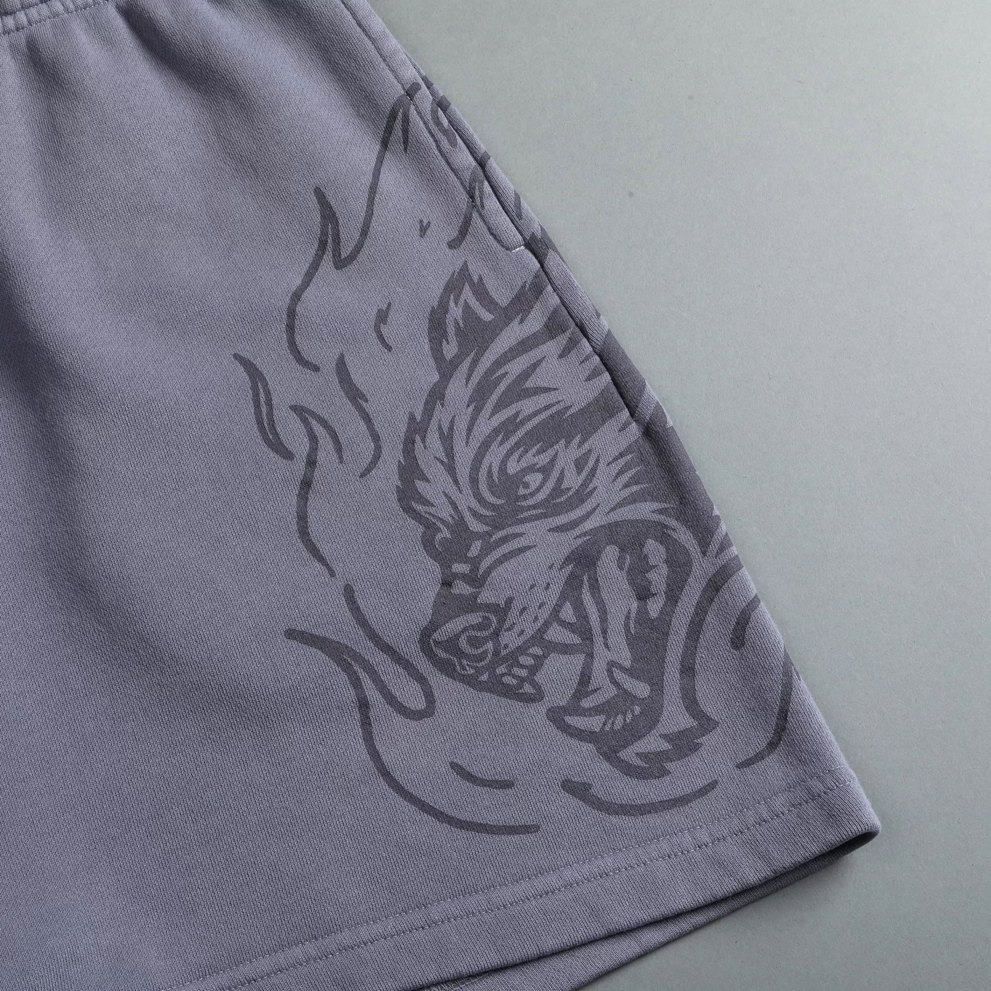 Best Sale Fired Up Patch Liam Sweat Shorts In Norse Purple Men Shorts