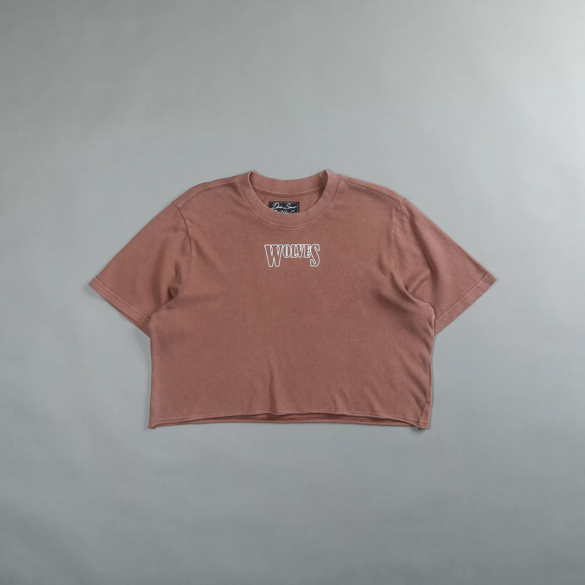 Discount Flames "Premium Vintage" (Cropped) Tee In Norse Brown Women Tops