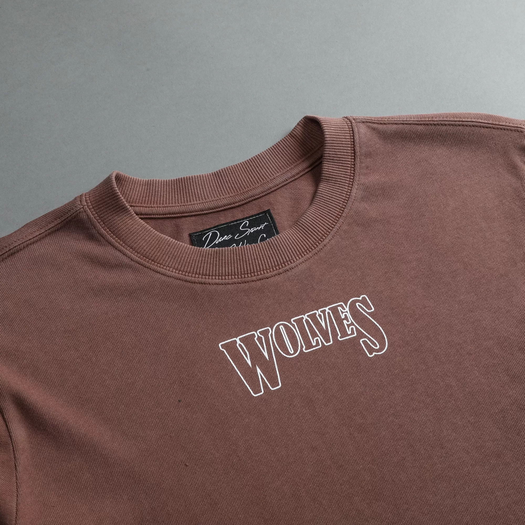 Discount Flames "Premium Vintage" (Cropped) Tee In Norse Brown Women Tops