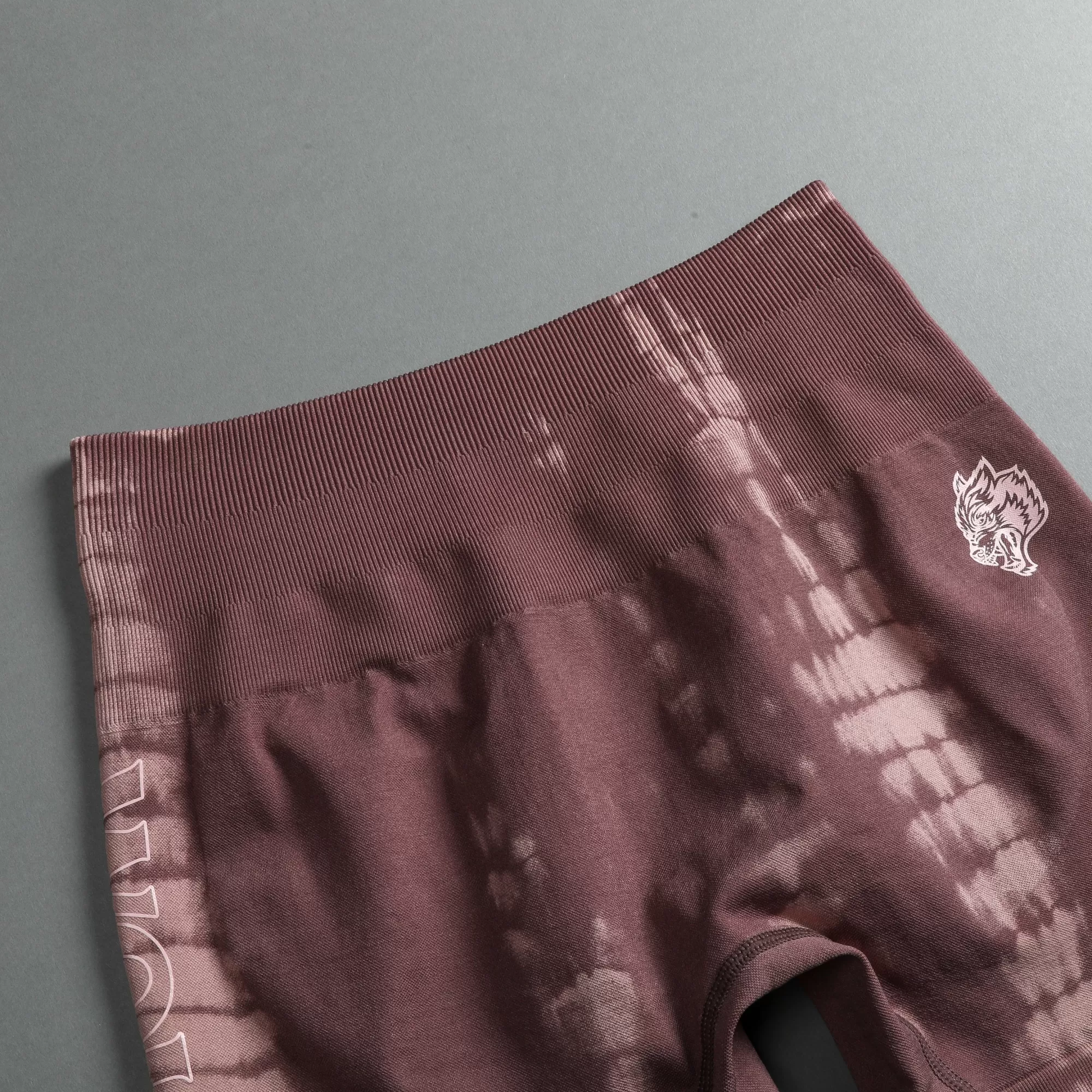 Store Fuel Everson Seamless "Sierra" Shorts In Tonal Mauve Serpent Women Seamless