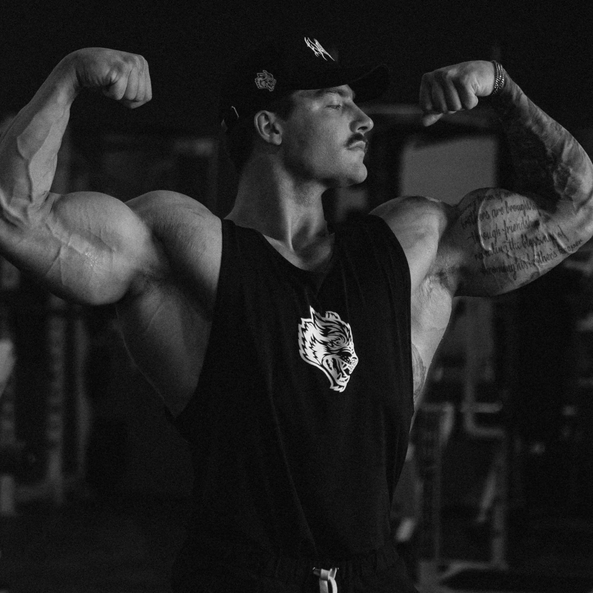 New Gates "Dry Wolf" (Drop) Tank In Black Men Tanks/Muscle Tees
