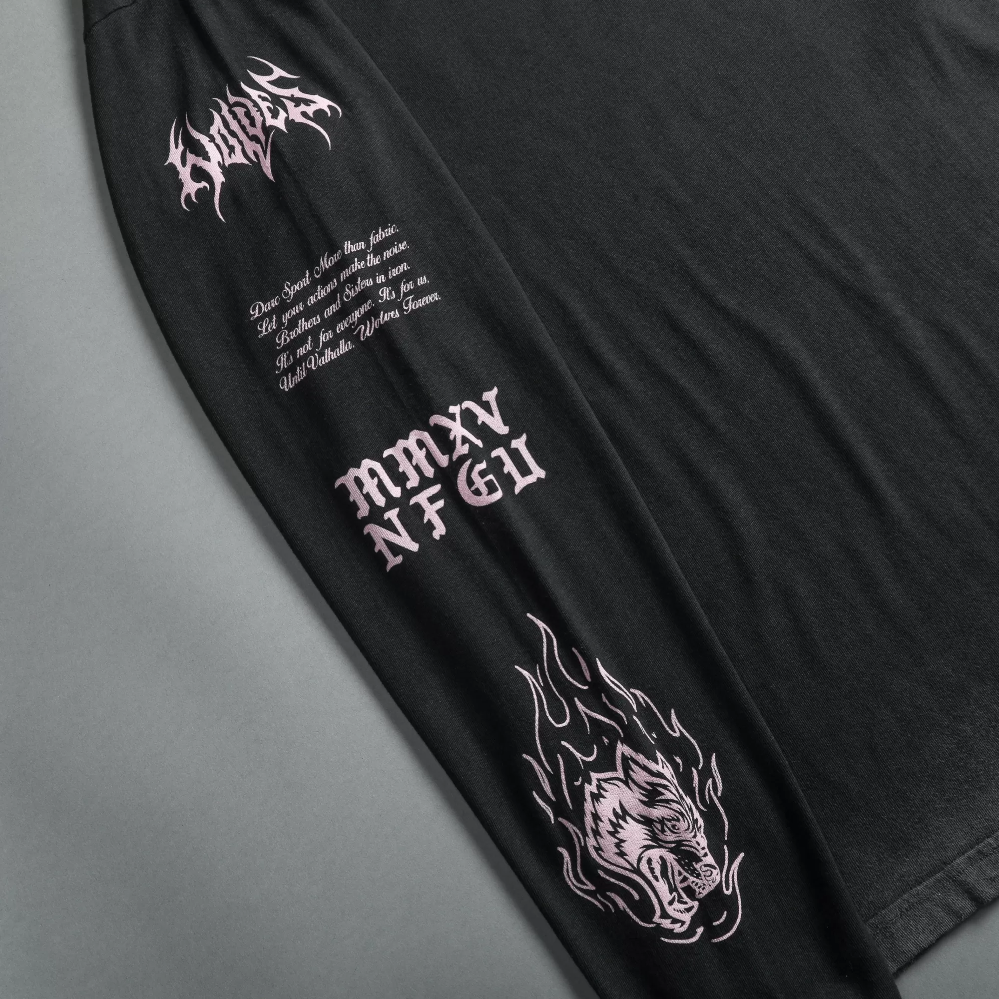 Cheap Goddess "Premium Vintage" (Ls) Tee In Charcoal Men Premium/Oversized Tees