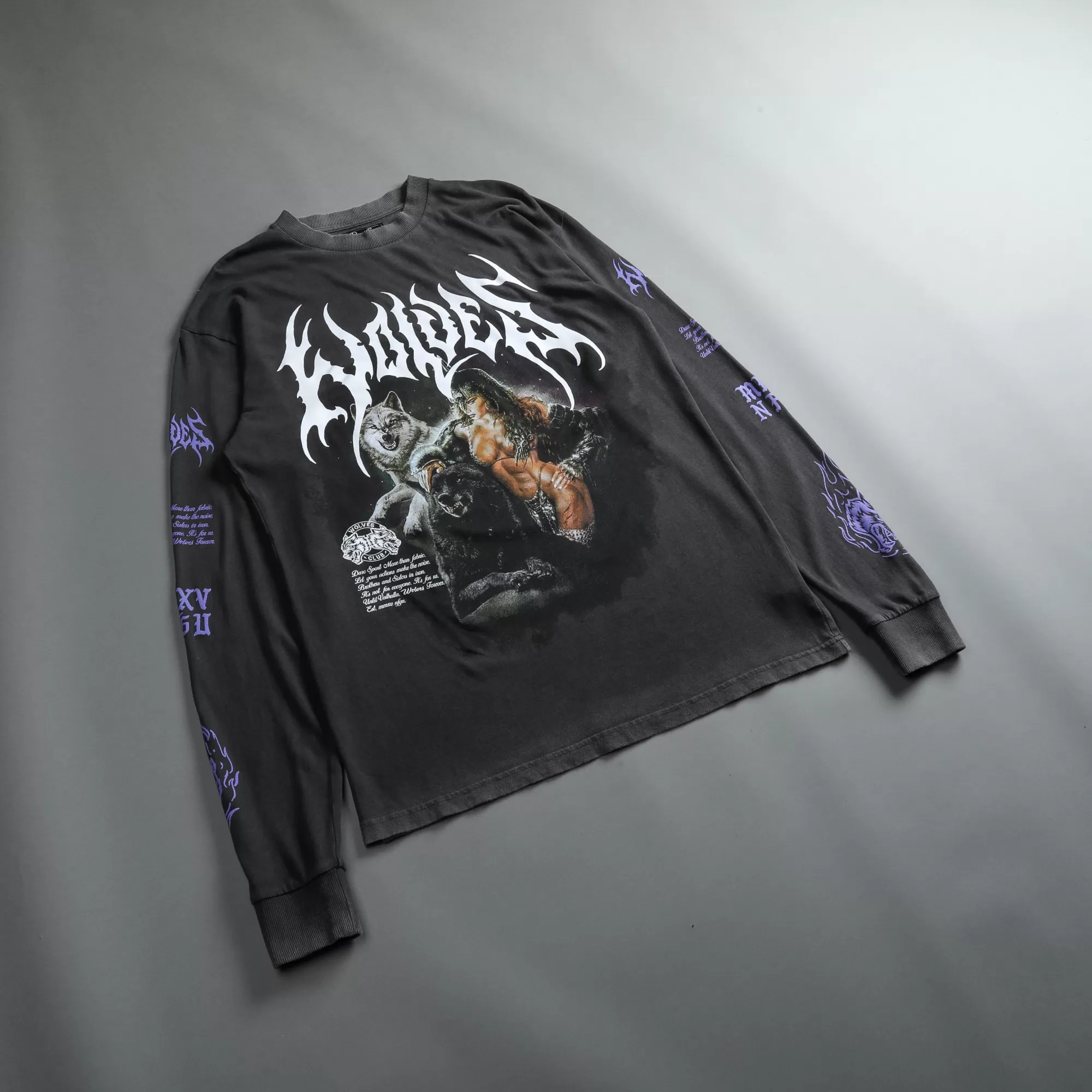 Discount Goddess "Premium Vintage" (Ls) Tee In Wolf Gray Men Premium/Oversized Tees