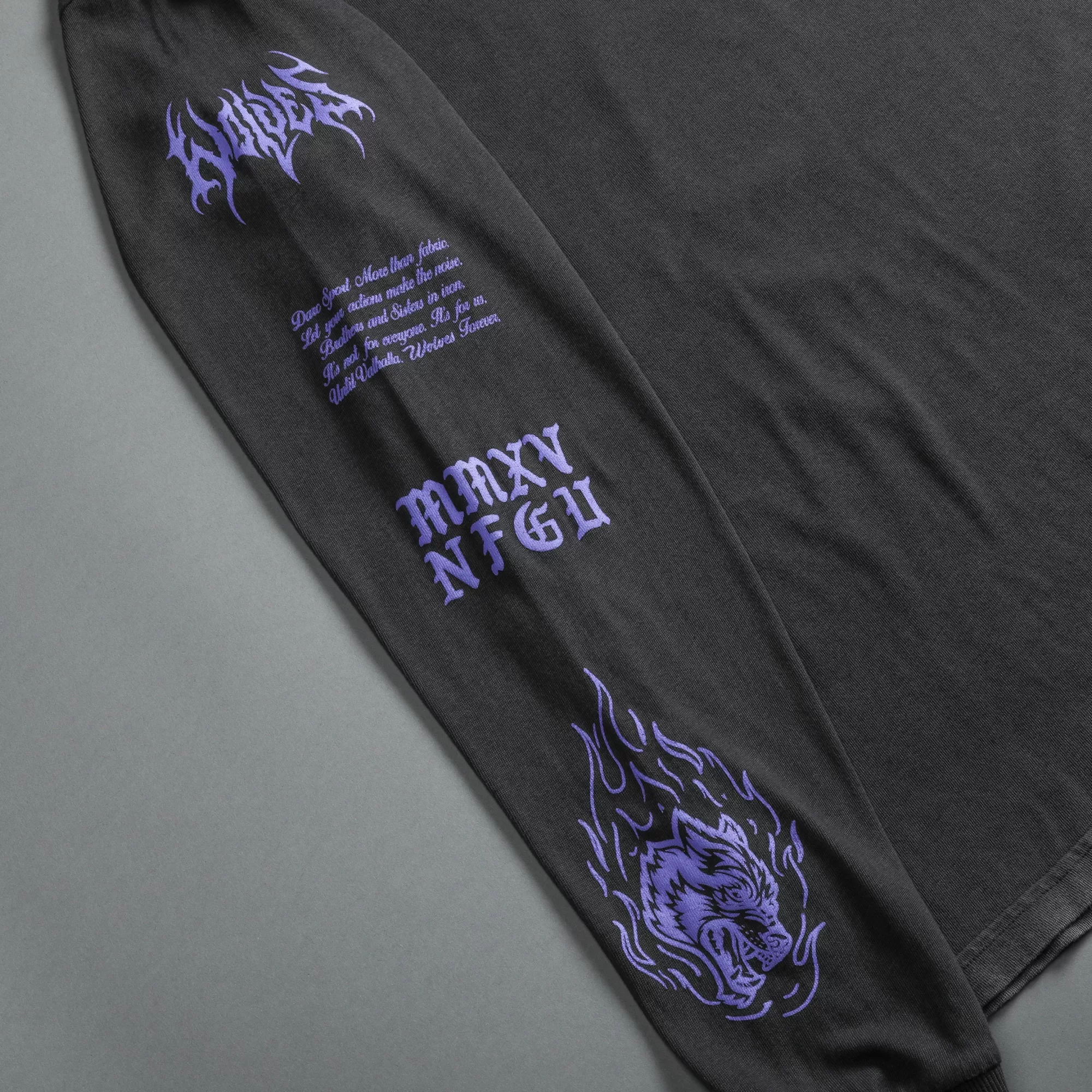 Discount Goddess "Premium Vintage" (Ls) Tee In Wolf Gray Men Premium/Oversized Tees