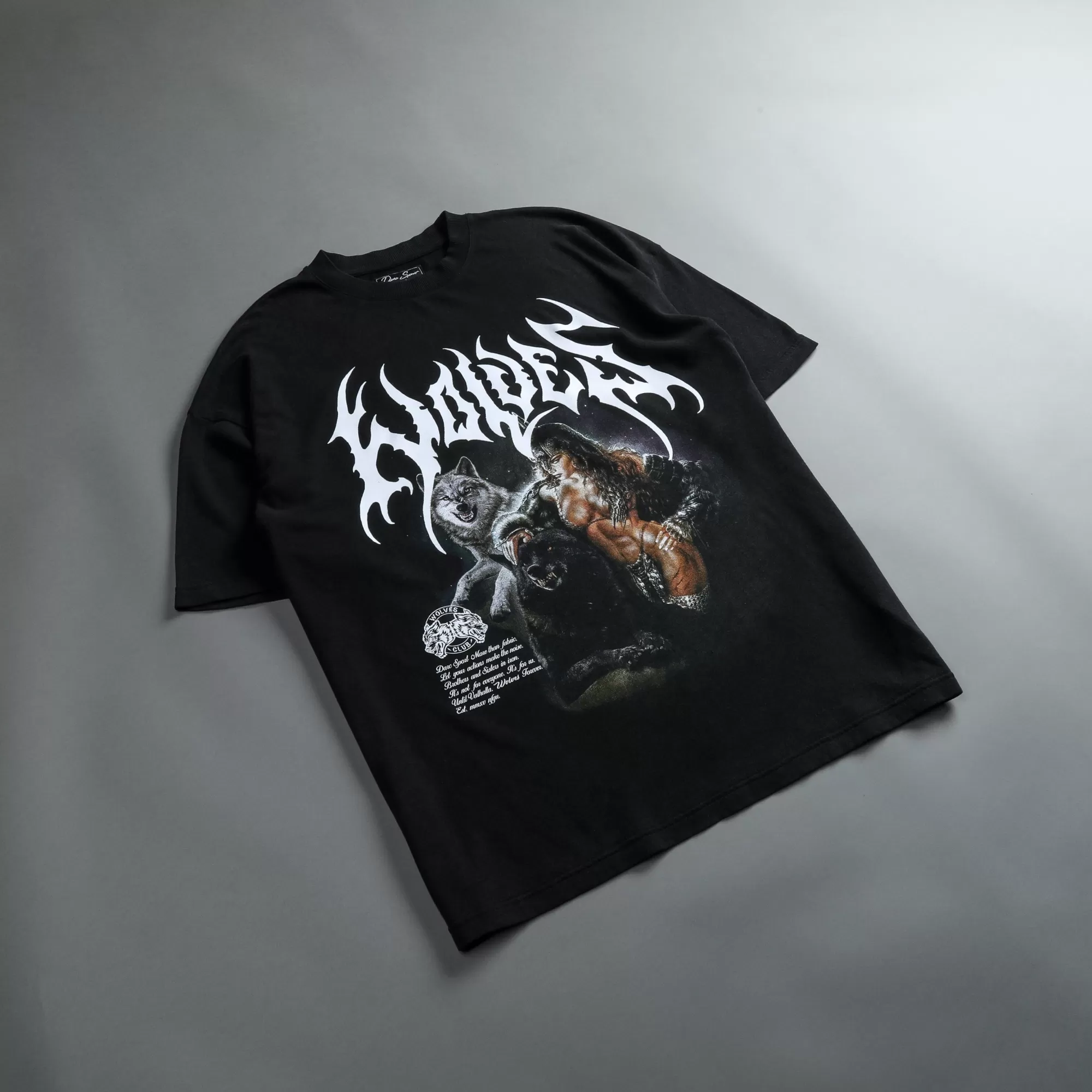 Shop Goddess "Premium Vintage" Oversized Tee In Black Men Premium/Oversized Tees