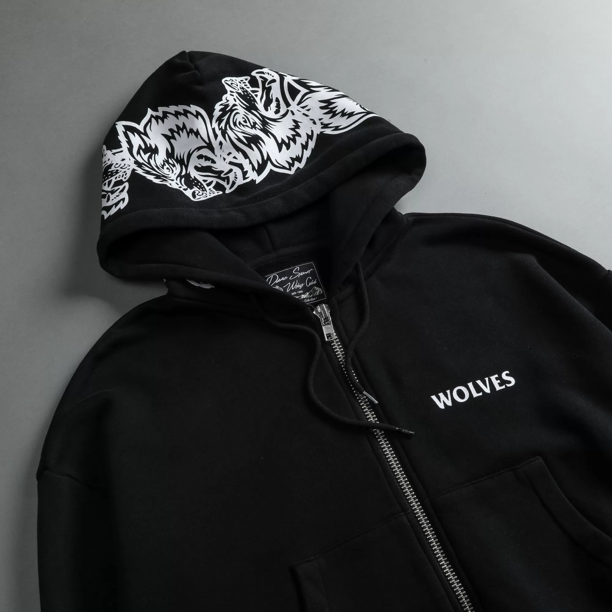 Hot Halo "Vintage Chambers" (Cropped) Zip Hoodie In Black Women Tops