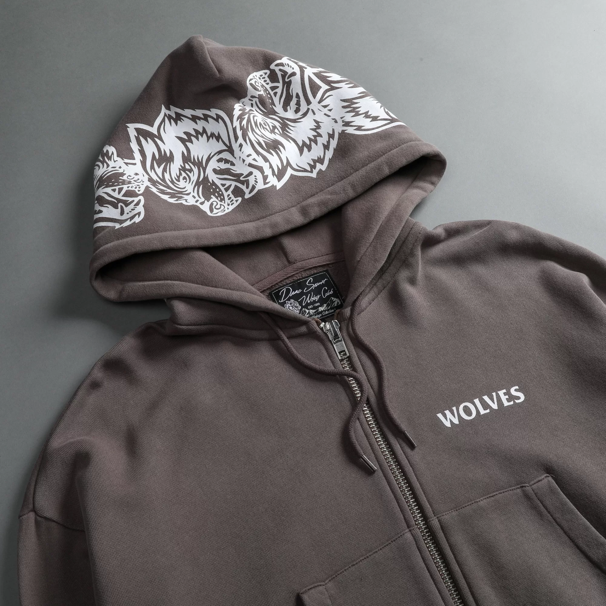 Outlet Halo "Vintage Chambers" (Cropped) Zip Hoodie In Mojave Brown Women Tops
