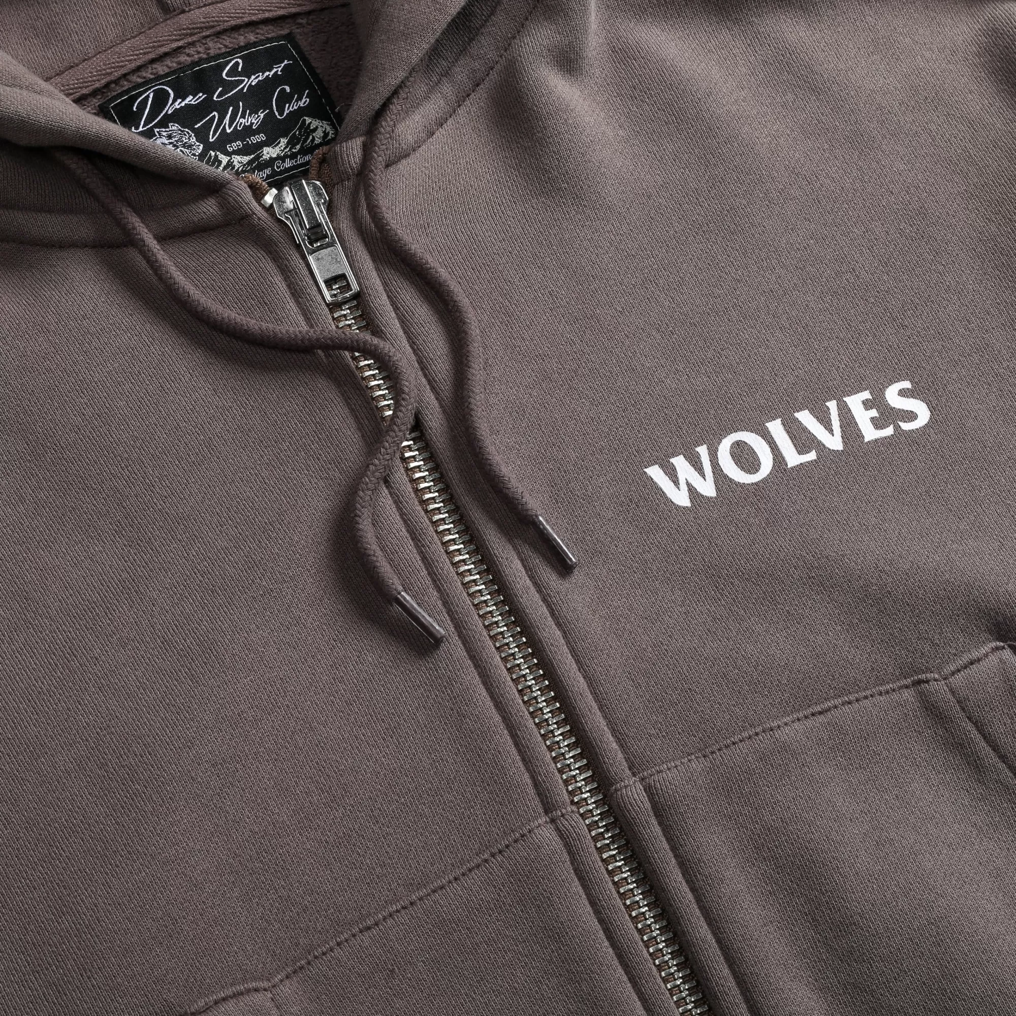 Outlet Halo "Vintage Chambers" (Cropped) Zip Hoodie In Mojave Brown Women Tops