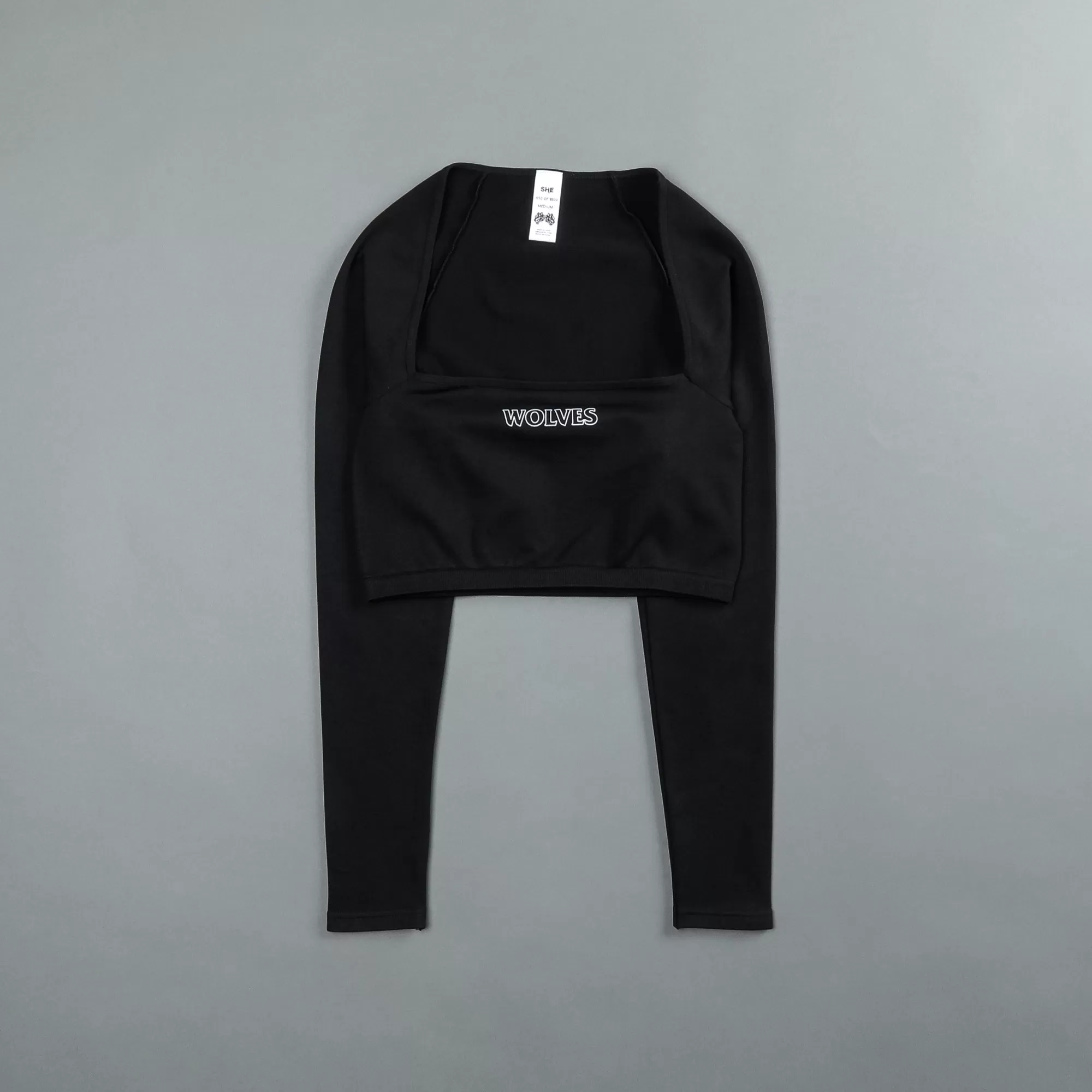 Best Hardcore L/S "Everson Sage Seamless" Top In Black Women Seamless
