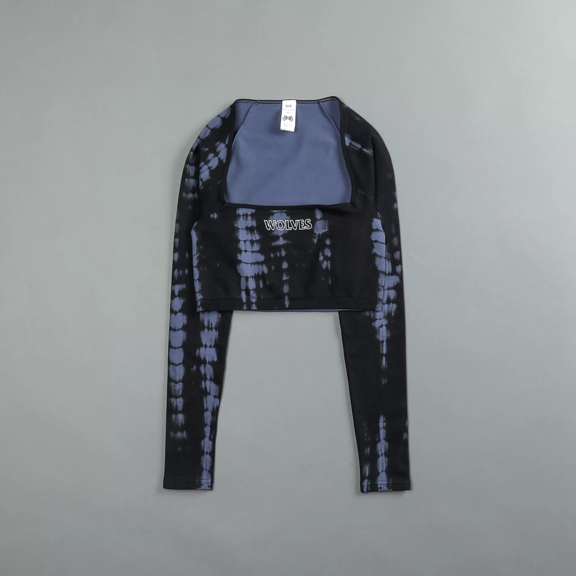 New Hardcore L/S "Everson Sage Seamless" Top In Tonal Midnight Blue Serpent Women Tops