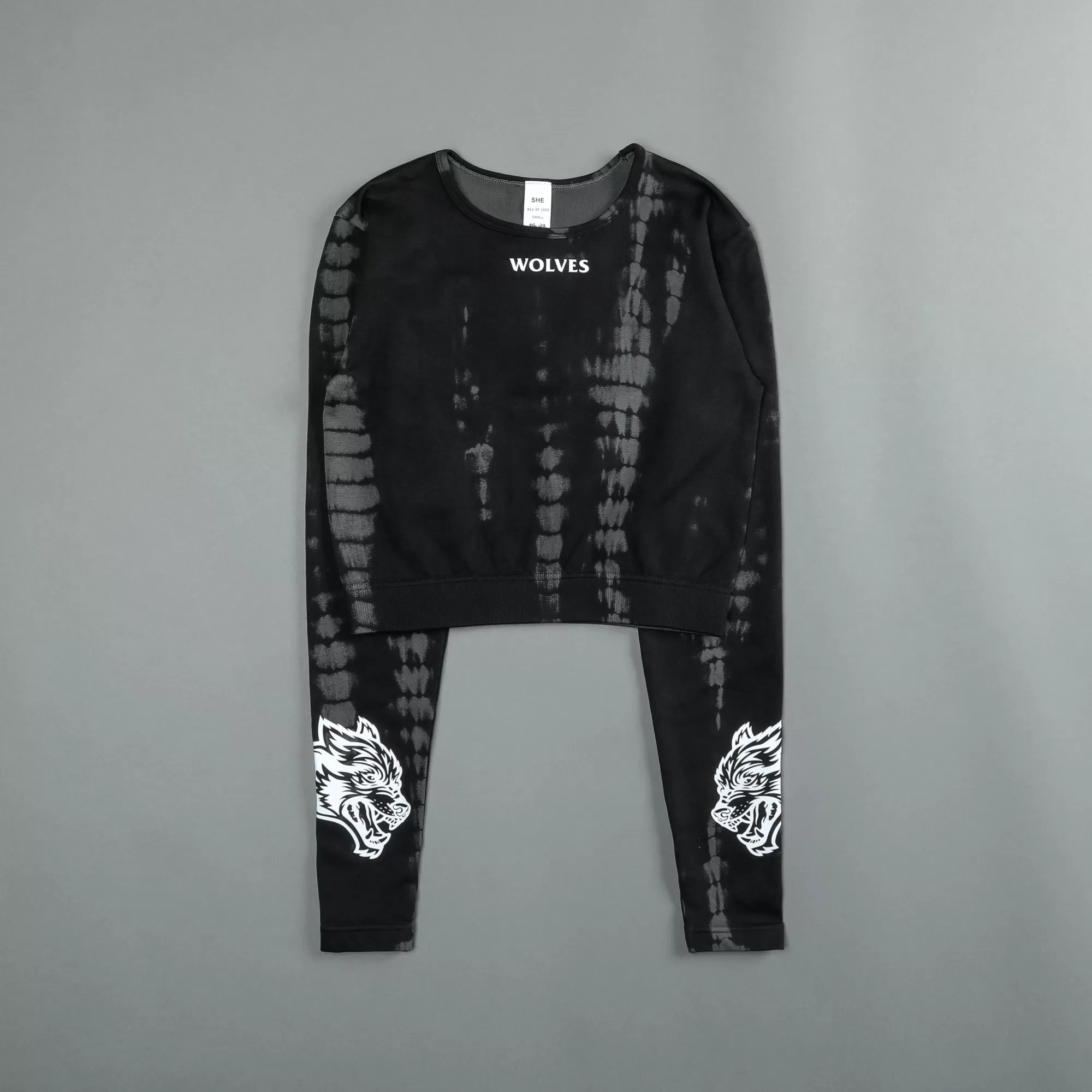 Shop Hardcore L/S "Everson Seamless" Top In Tonal Black Serpent Women Tops