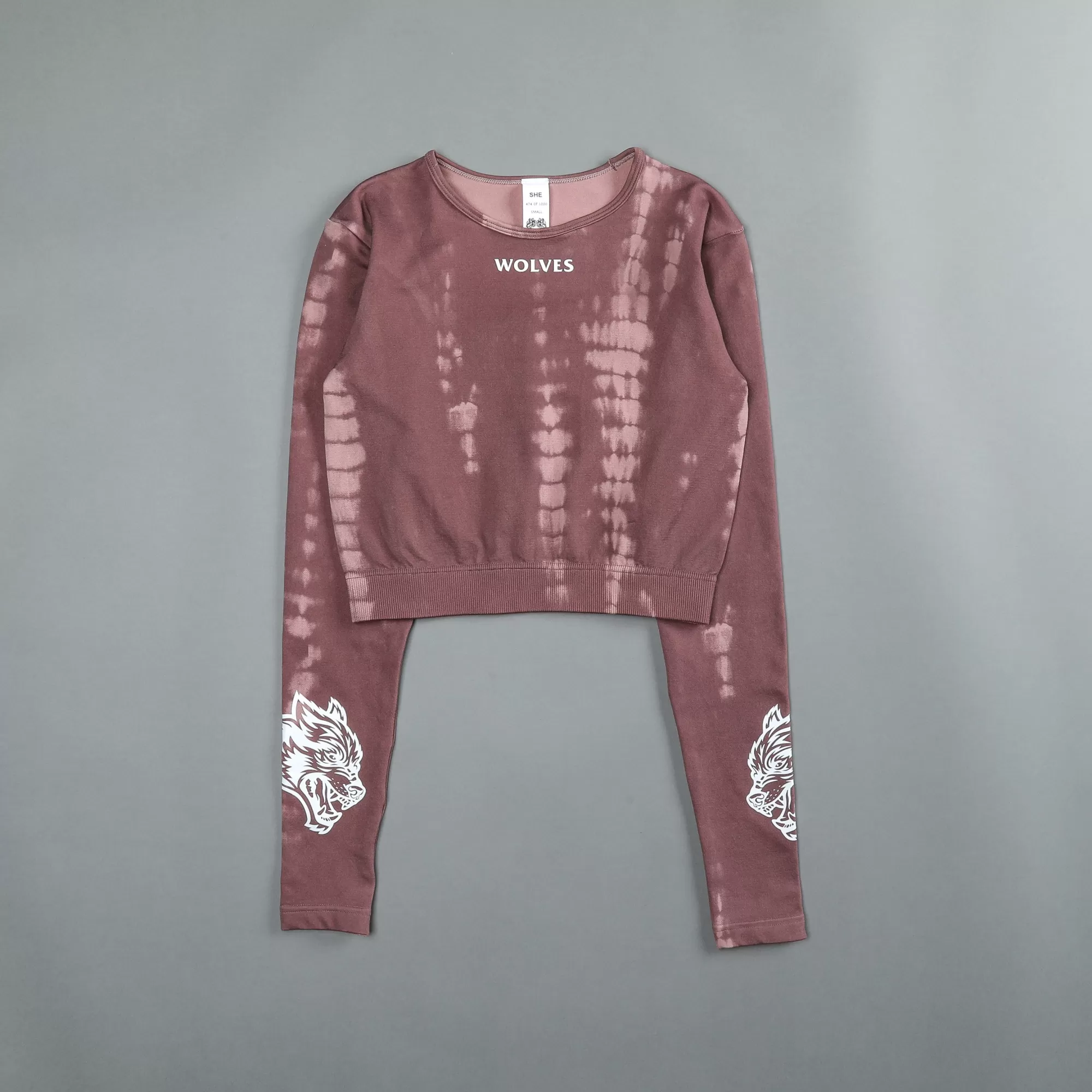 Clearance Hardcore L/S "Everson Seamless" Top In Tonal Mauve Serpent Women Tops