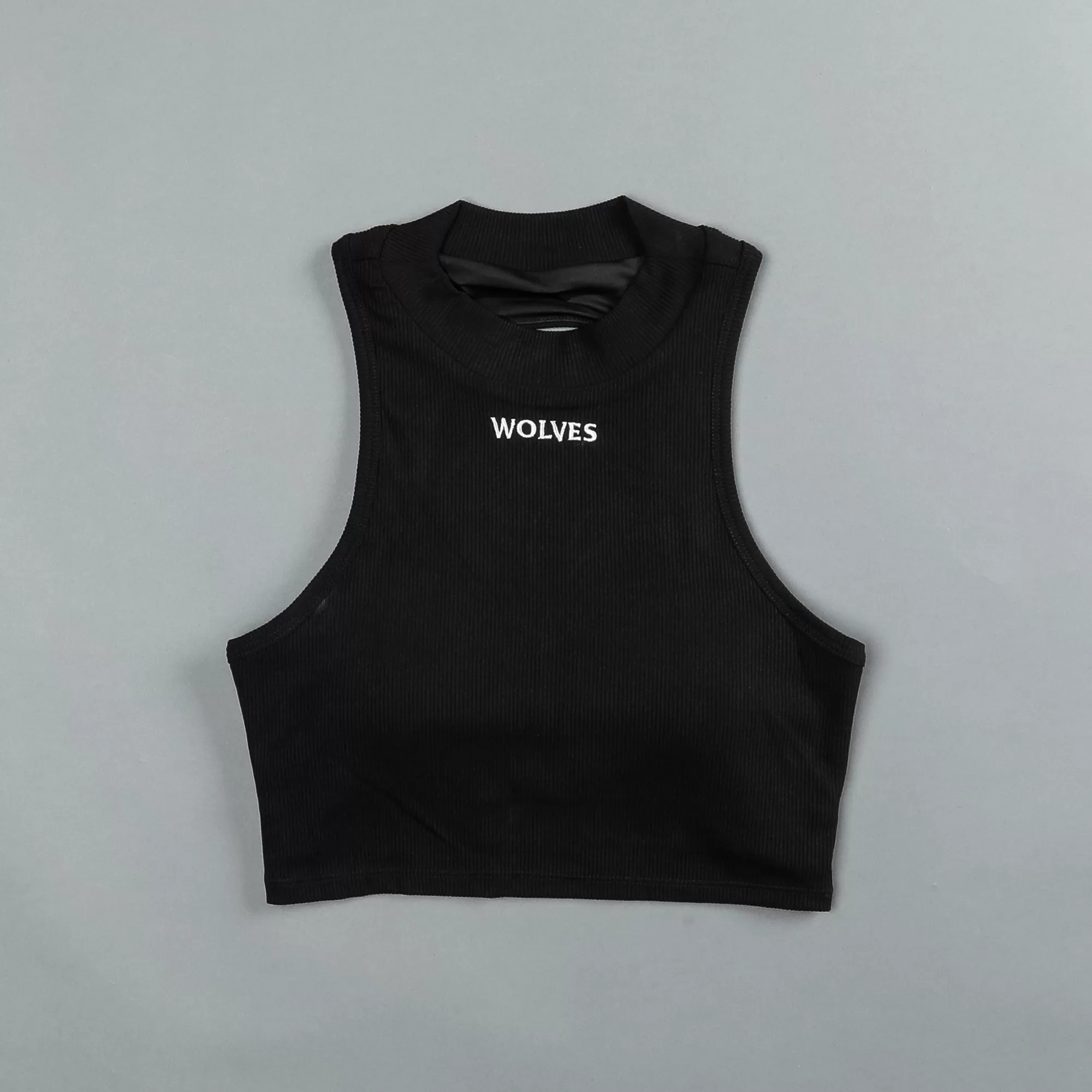 Outlet Hardcore Romy Mockneck Ribbed Tank In Black Women Tops