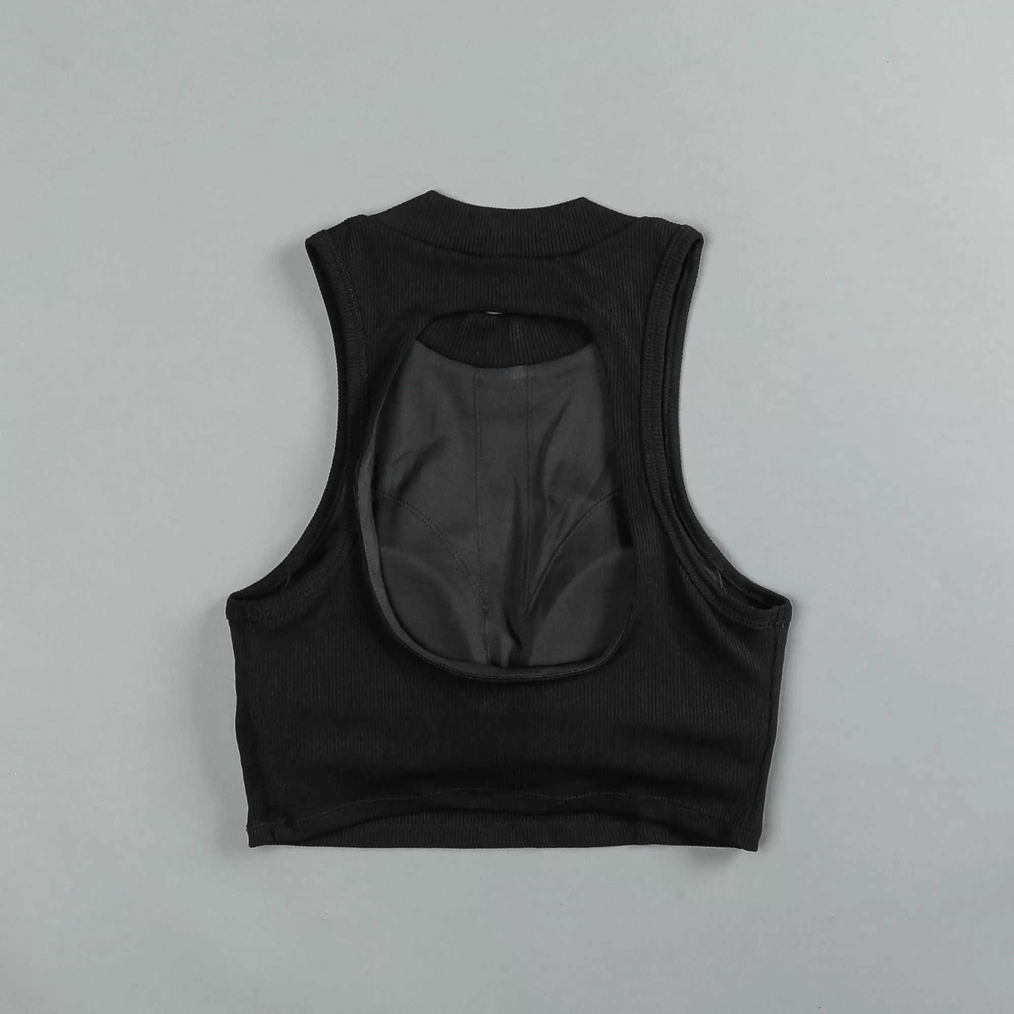 Outlet Hardcore Romy Mockneck Ribbed Tank In Black Women Tops