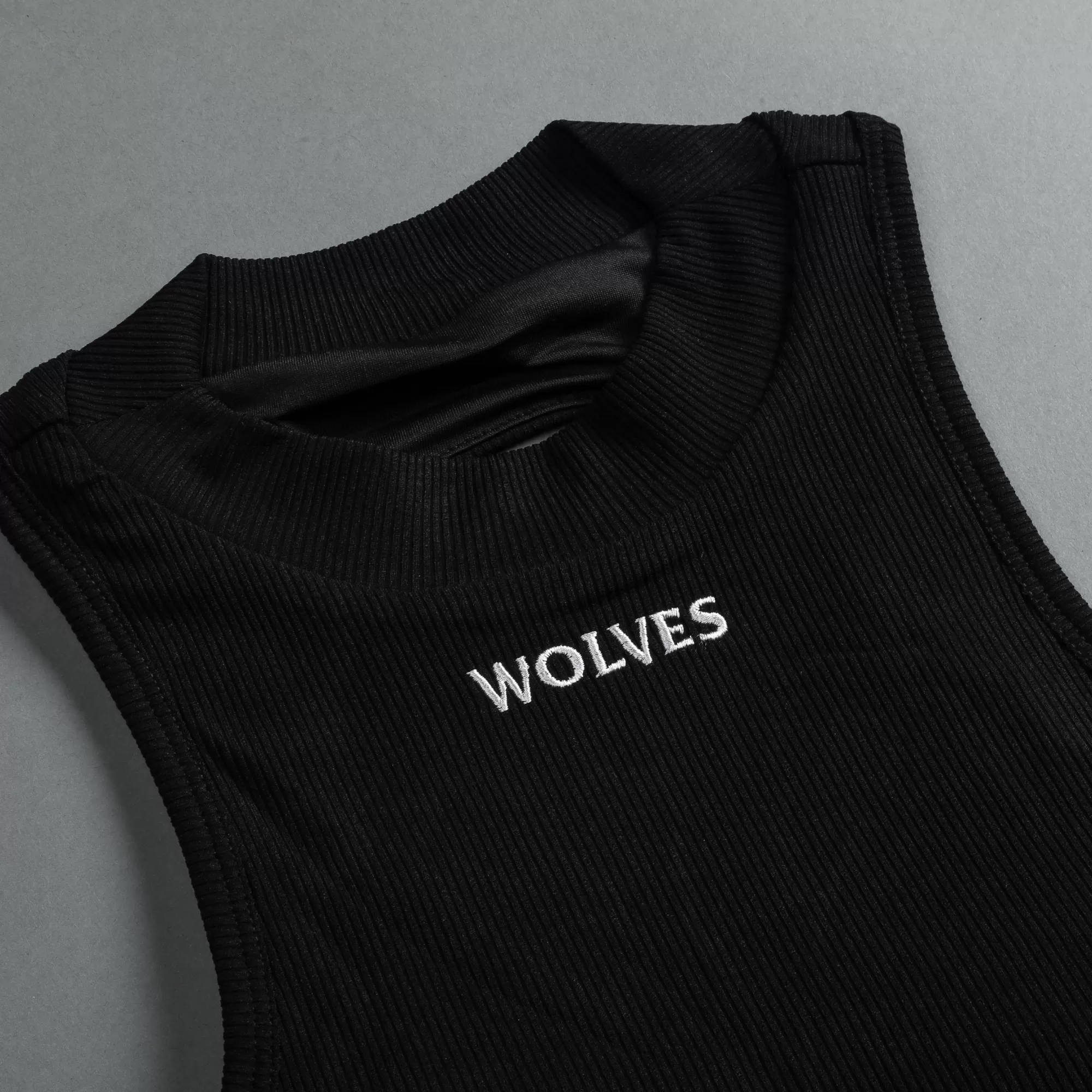 Outlet Hardcore Romy Mockneck Ribbed Tank In Black Women Tops