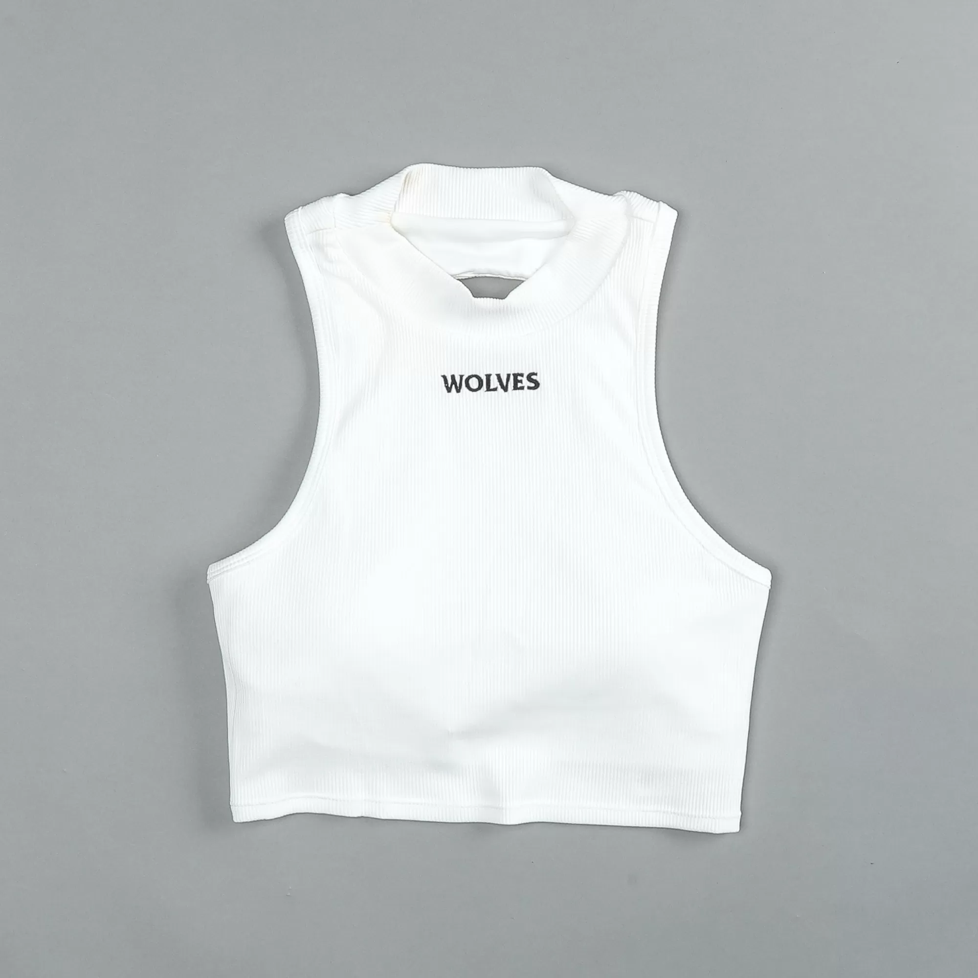 Best Hardcore Romy Mockneck Ribbed Tank In White Women Tops