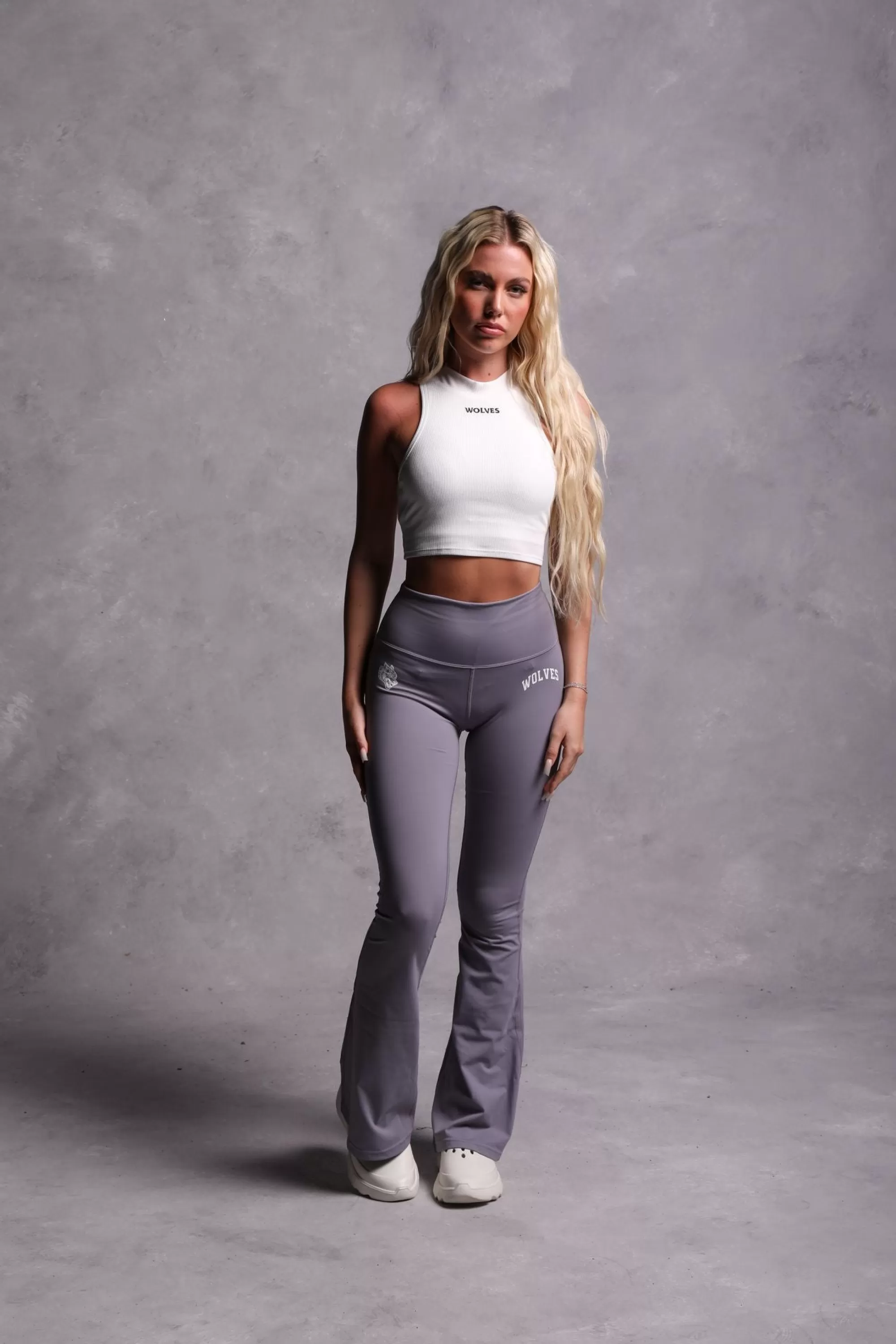 Best Hardcore Romy Mockneck Ribbed Tank In White Women Tops