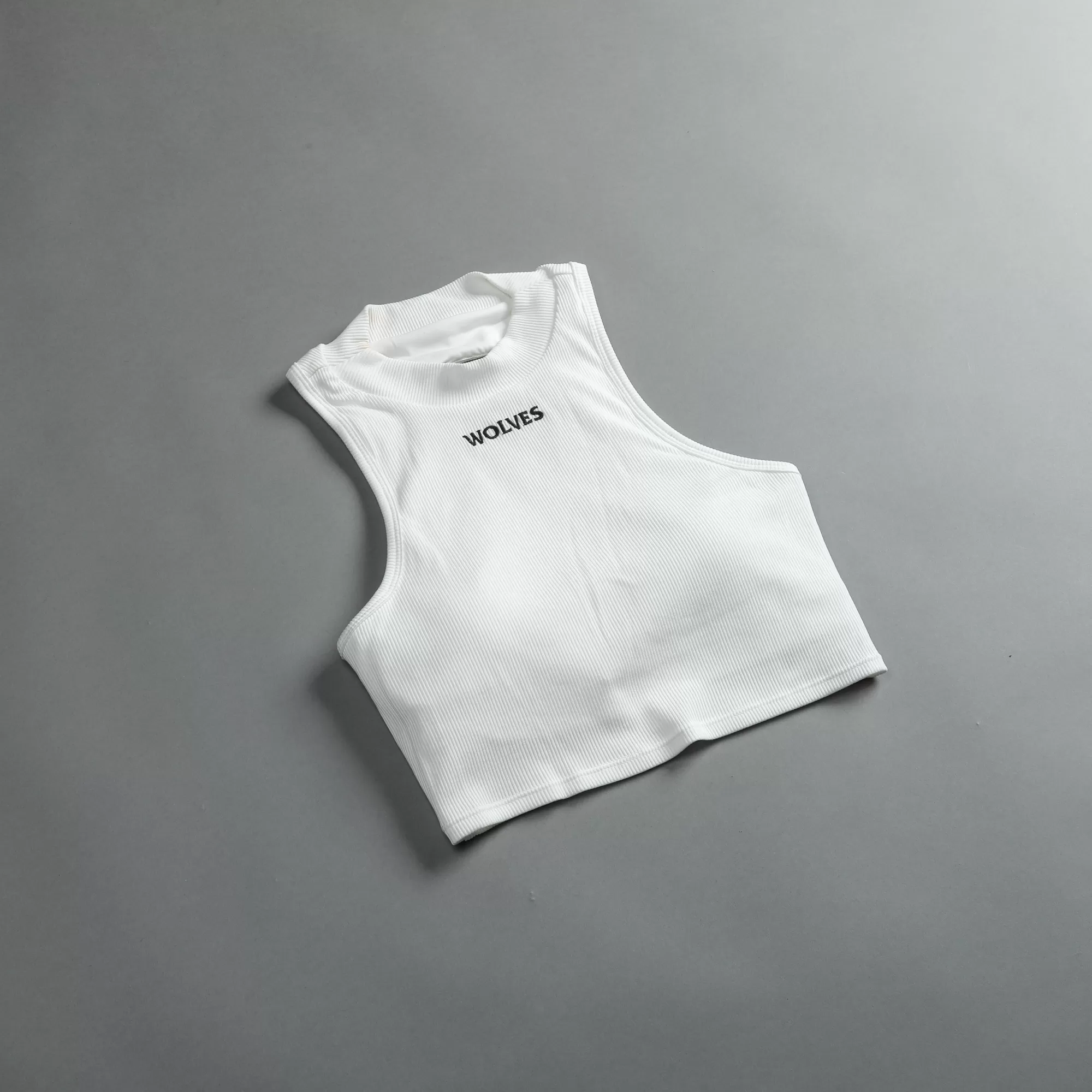 Best Hardcore Romy Mockneck Ribbed Tank In White Women Tops