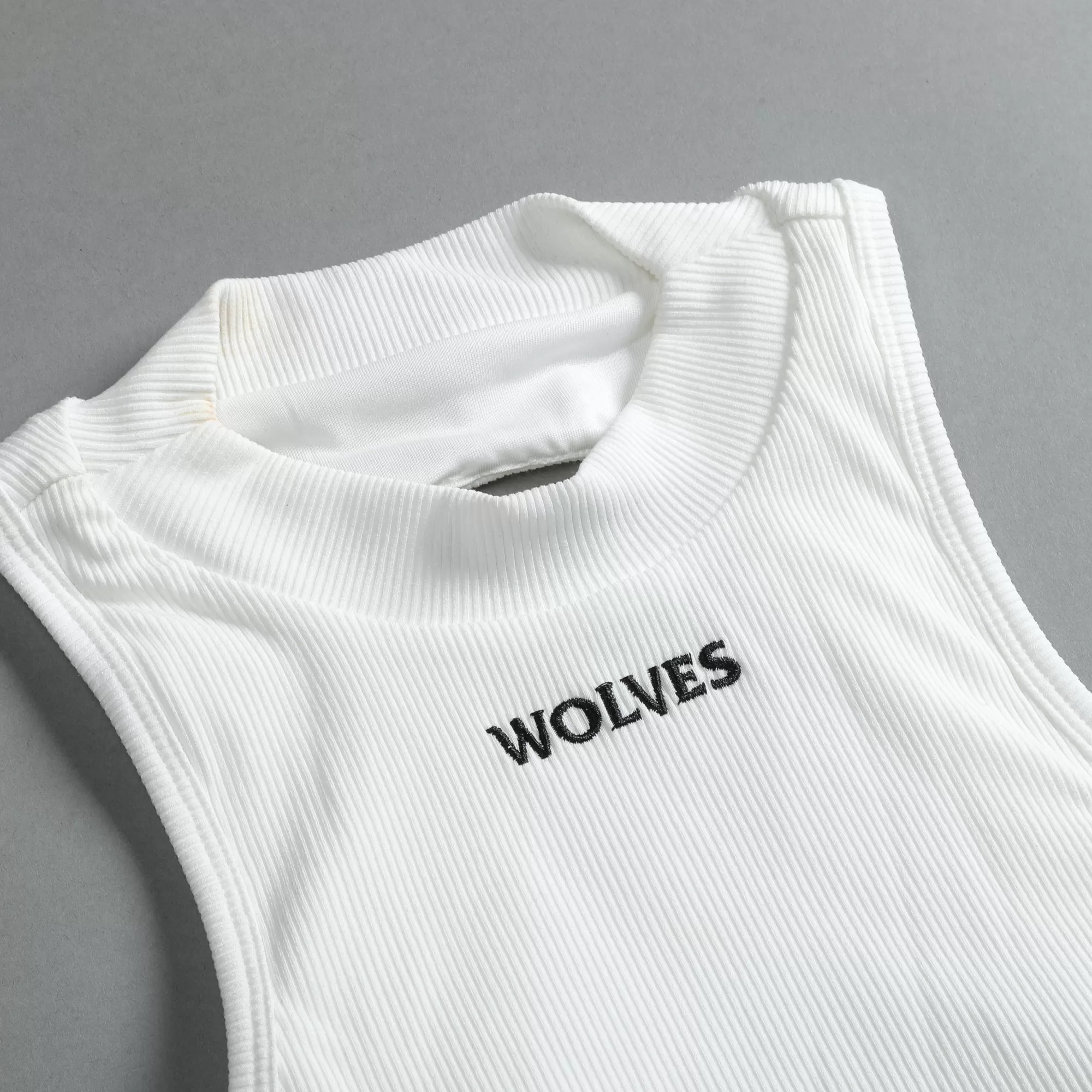 Best Hardcore Romy Mockneck Ribbed Tank In White Women Tops