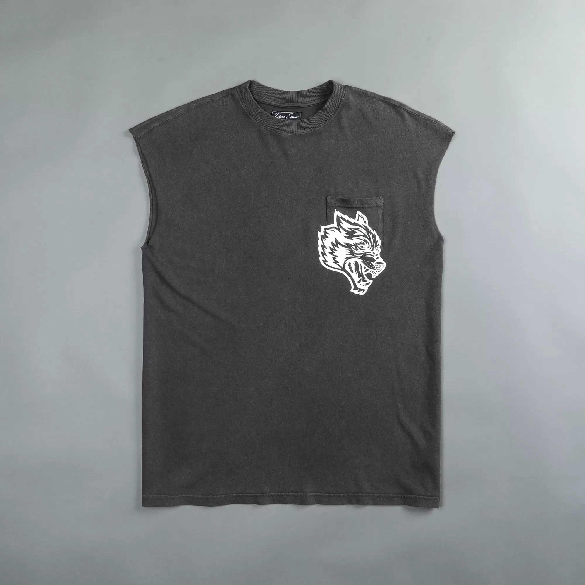 Outlet House Of Wolves "Premium Vintage" Pocket Muscle Tee In Wolf Gray Men Tanks/Muscle Tees