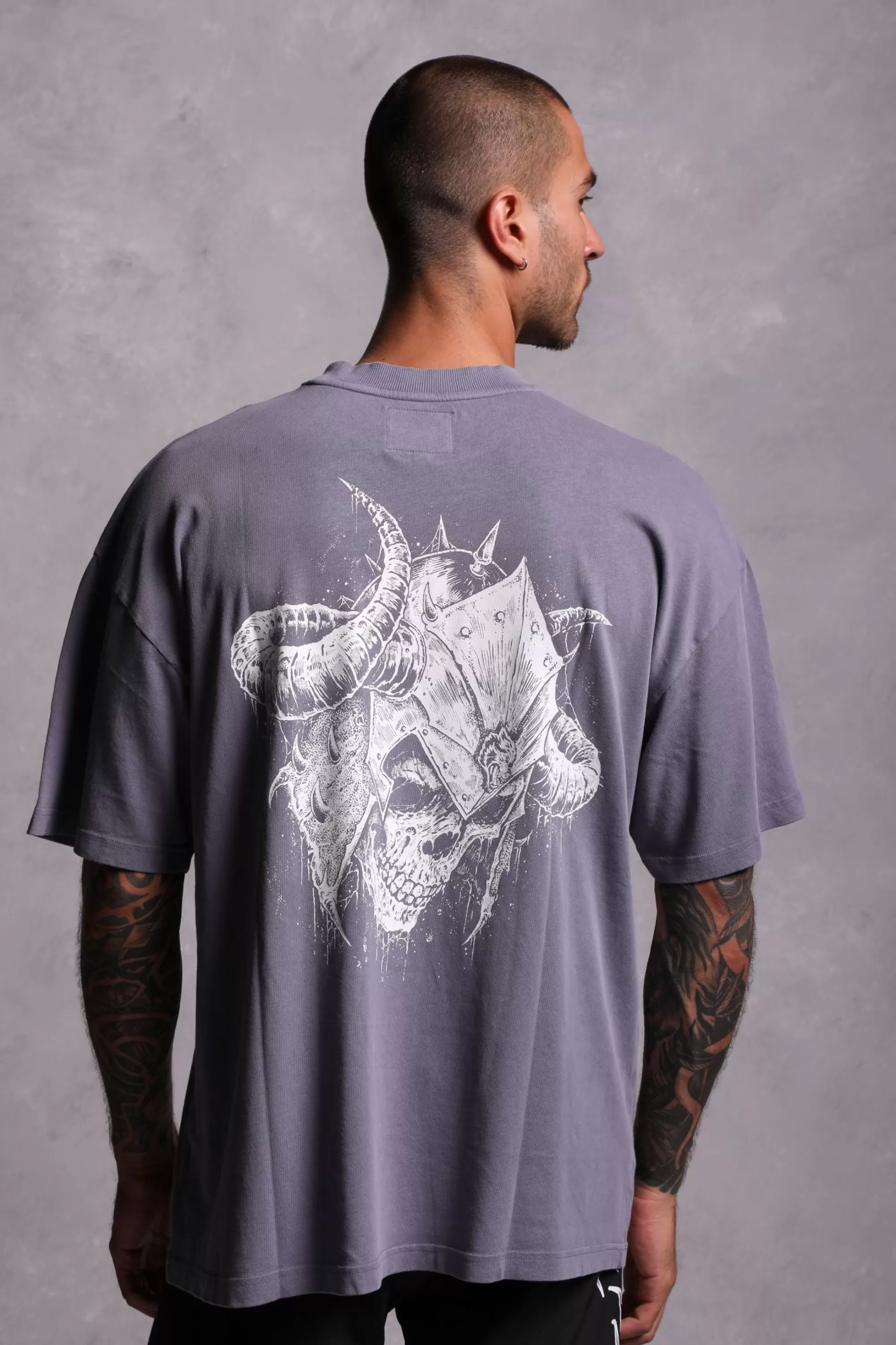 Sale House Of Wolves "Premium Vintage" Pocket Tee In Norse Purple Men Premium/Oversized Tees