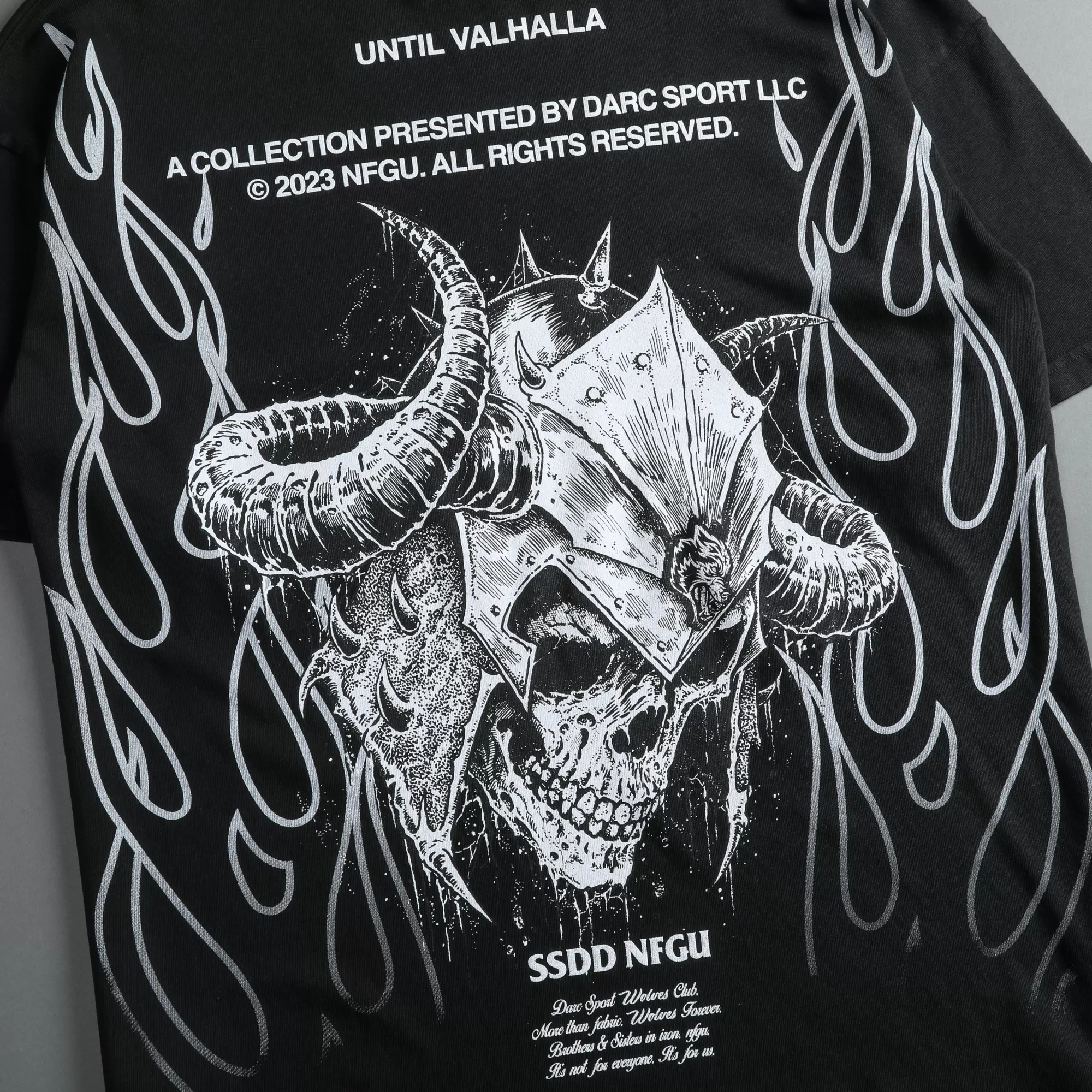 Cheap House Of Wolves V2 "Premium" Oversized Unisex Tee In Black Men Premium/Oversized Tees