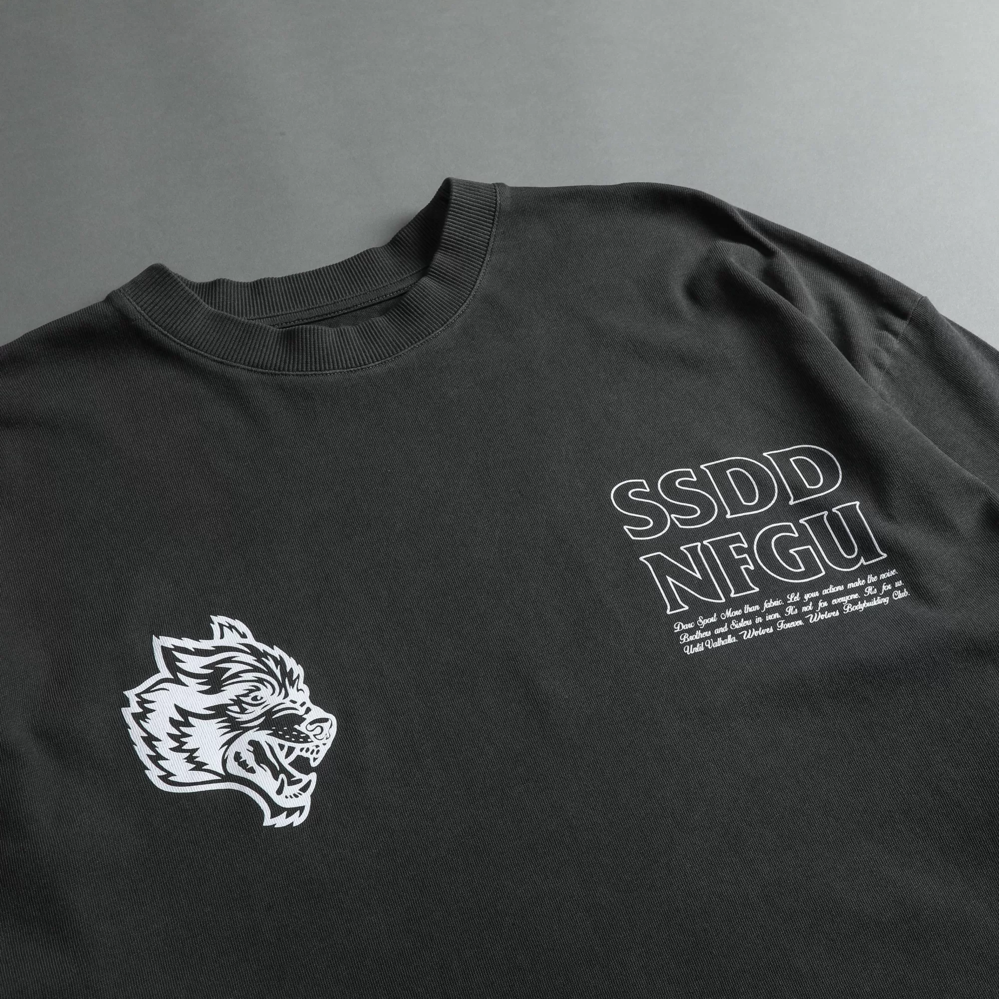 Flash Sale House Of Wolves V2 "Premium" Oversized Unisex Tee In Wolf Gray Men Premium/Oversized Tees