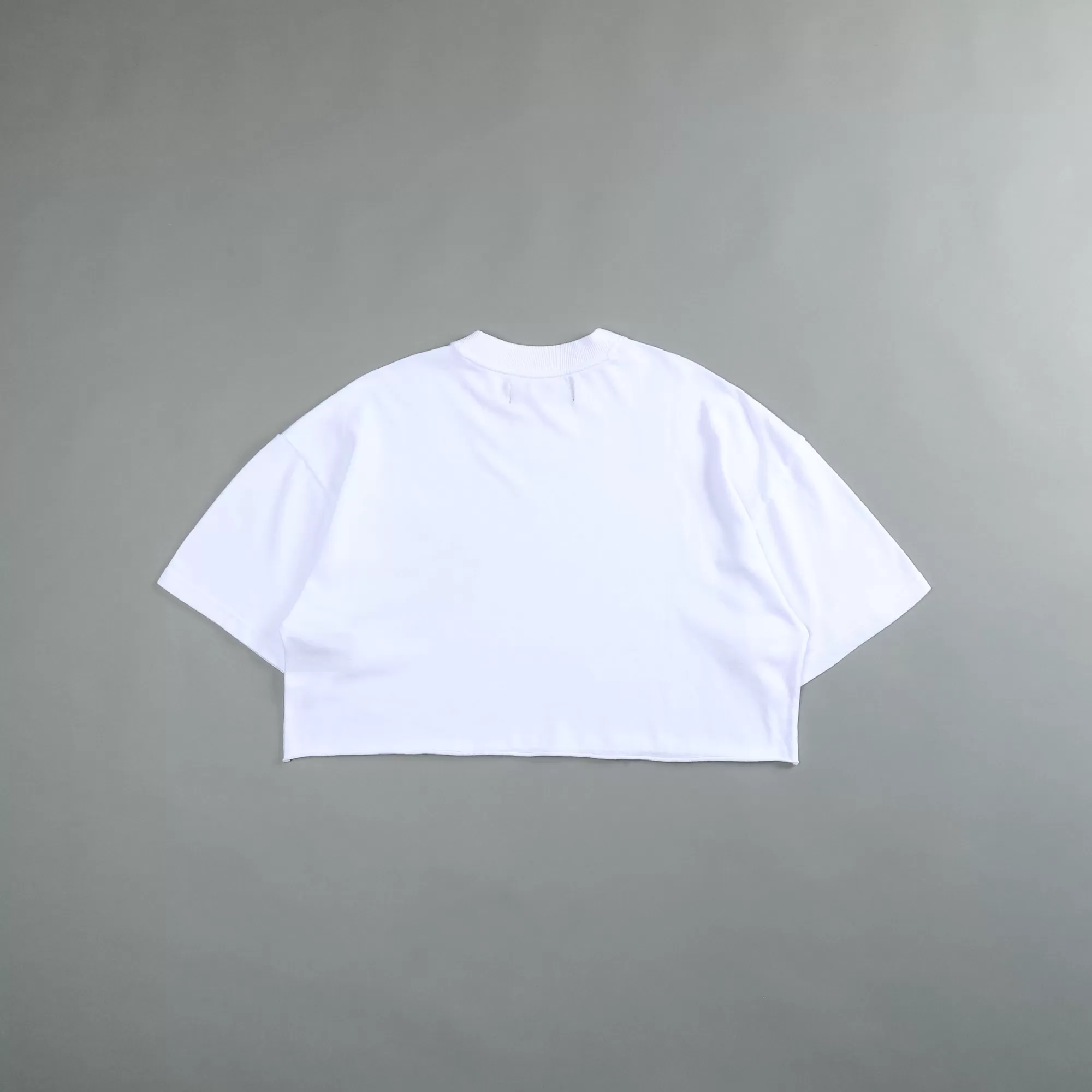 Cheap In Our Heart "Premium" Oversized (Cropped) Tee In White Women Tops