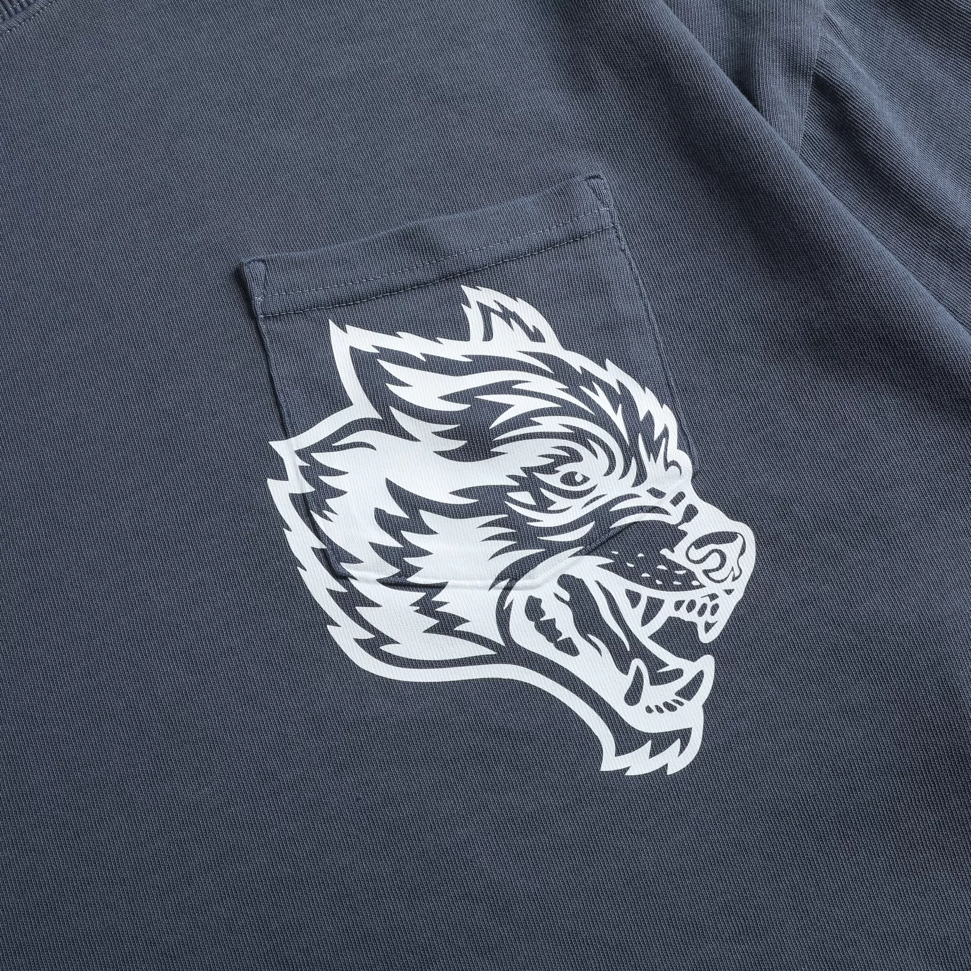 Cheap In Our Heart "Premium Vintage" Oversized (Cropped) Pocket Tee In Norse Blue Women Tops