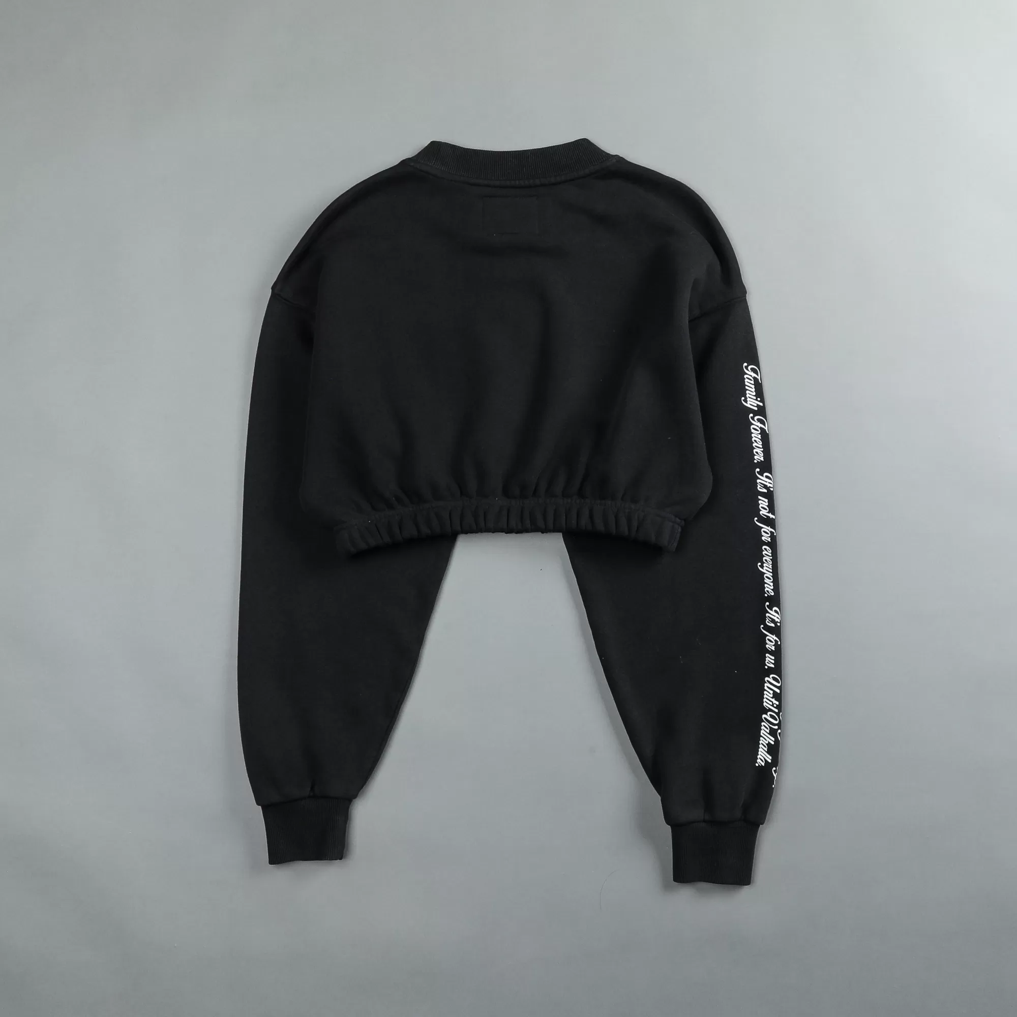 Best Sale In Our Heart "Vintage Gwen" (Cropped) Crewneck In Black Women Tops