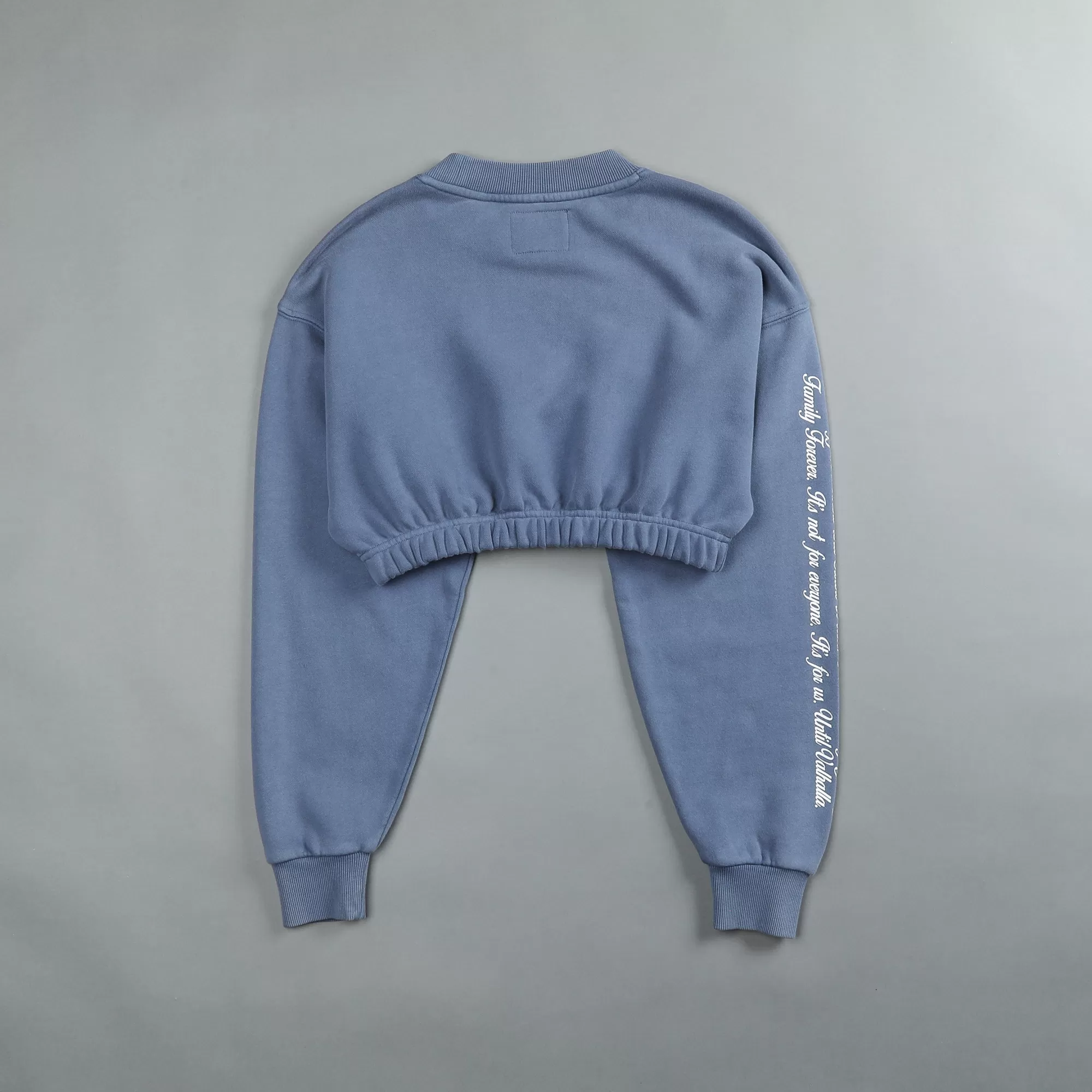 Fashion In Our Heart "Vintage Gwen" (Cropped) Crewneck In Norse Blue Women Tops