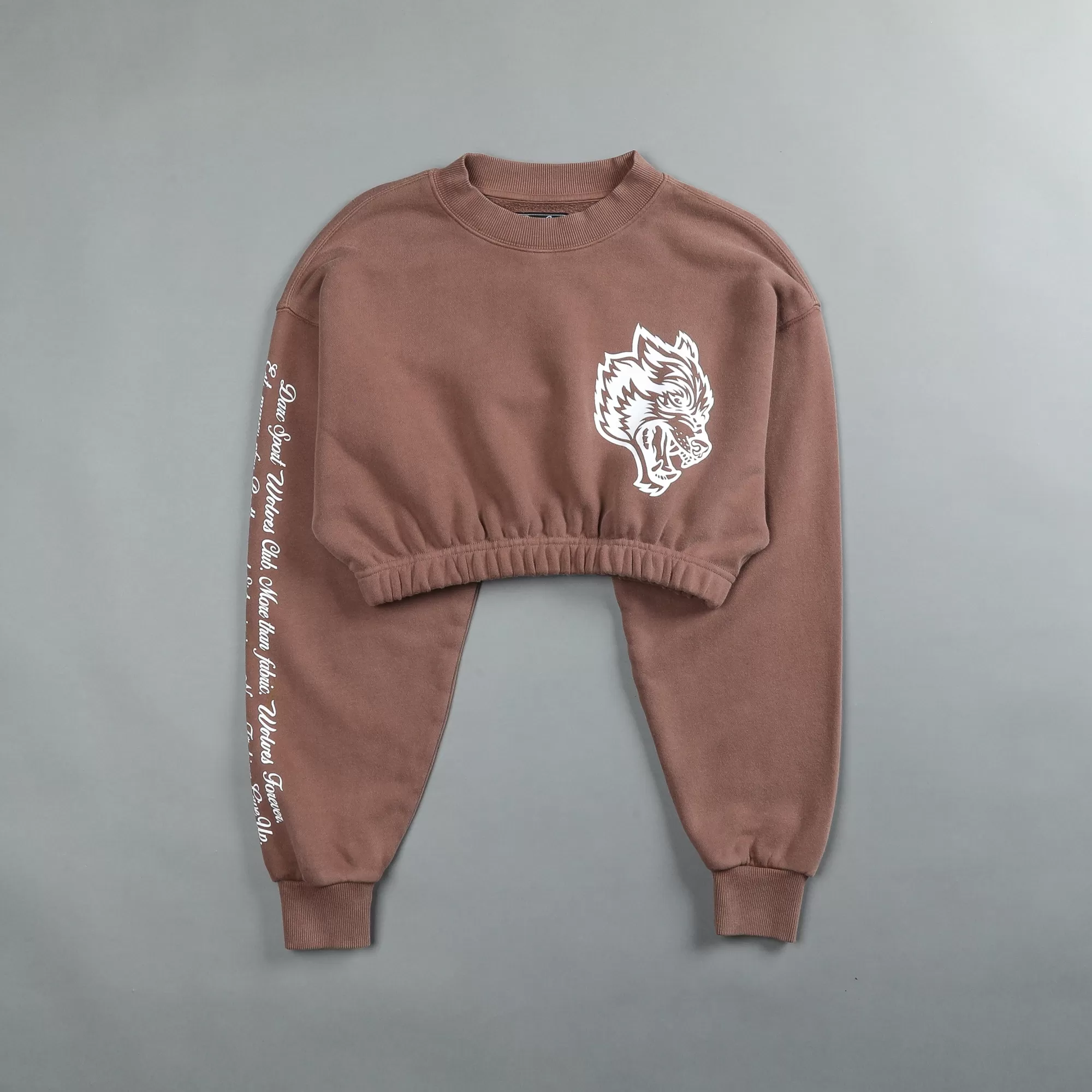 Best In Our Heart "Vintage Gwen" (Cropped) Crewneck In Norse Brown Women Tops
