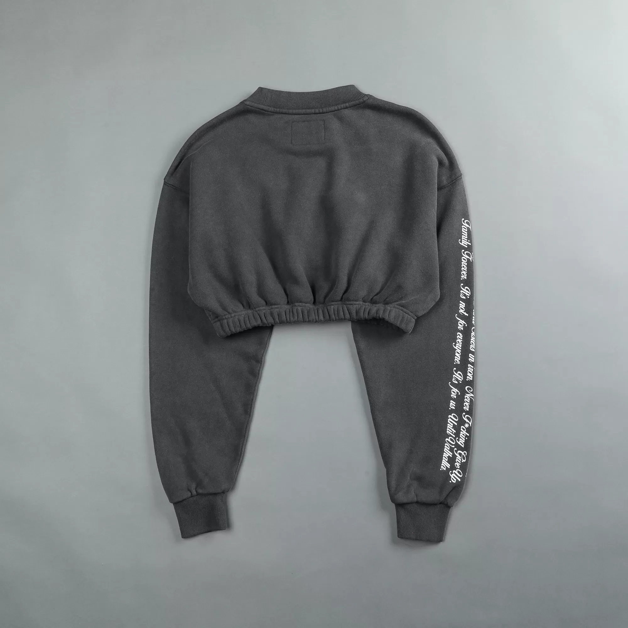 Best Sale In Our Heart "Vintage Gwen" (Cropped) Crewneck In Wolf Gray Women Tops