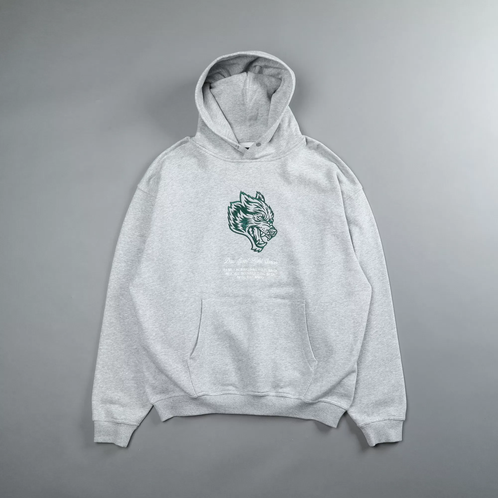 Fashion Inner Strength "Pierce" Unisex Hoodie In Light Athletic Gray Men Pierce Hoodies