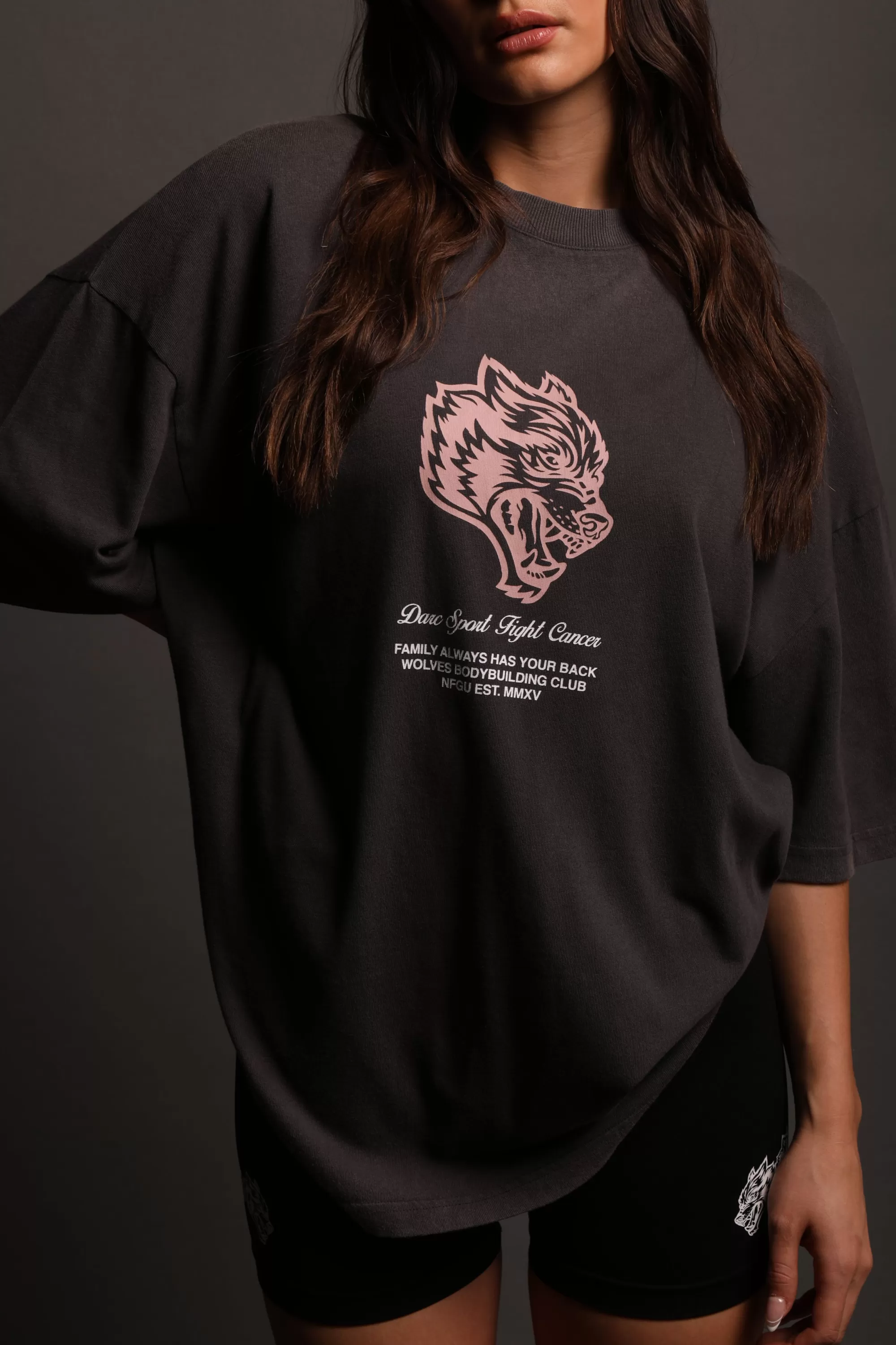 Cheap Inner Strength "Premium" Oversized Unisex Tee In Wolf Gray Men Premium/Oversized Tees