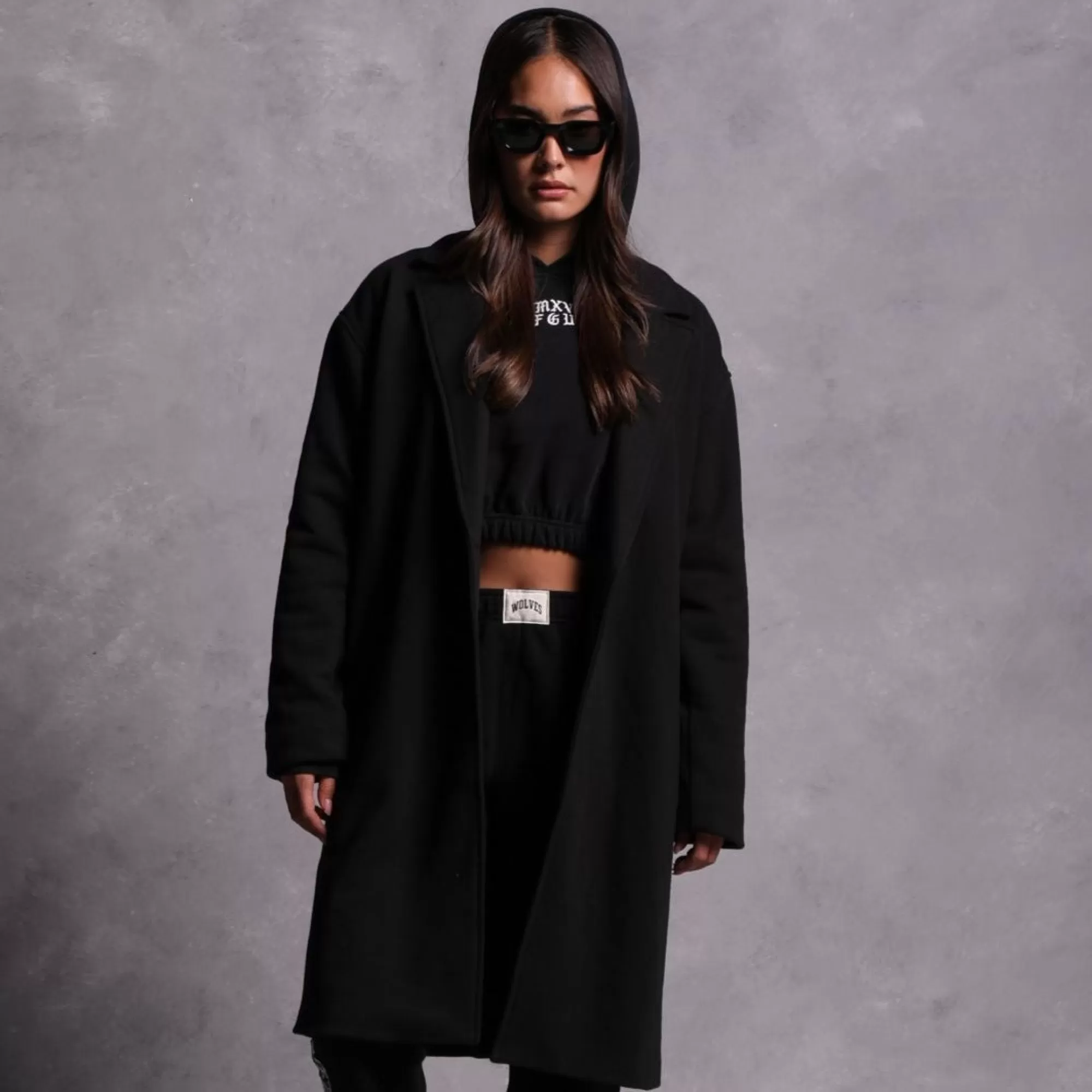 Cheap Iykyk Taker Trench In Black Women Tops