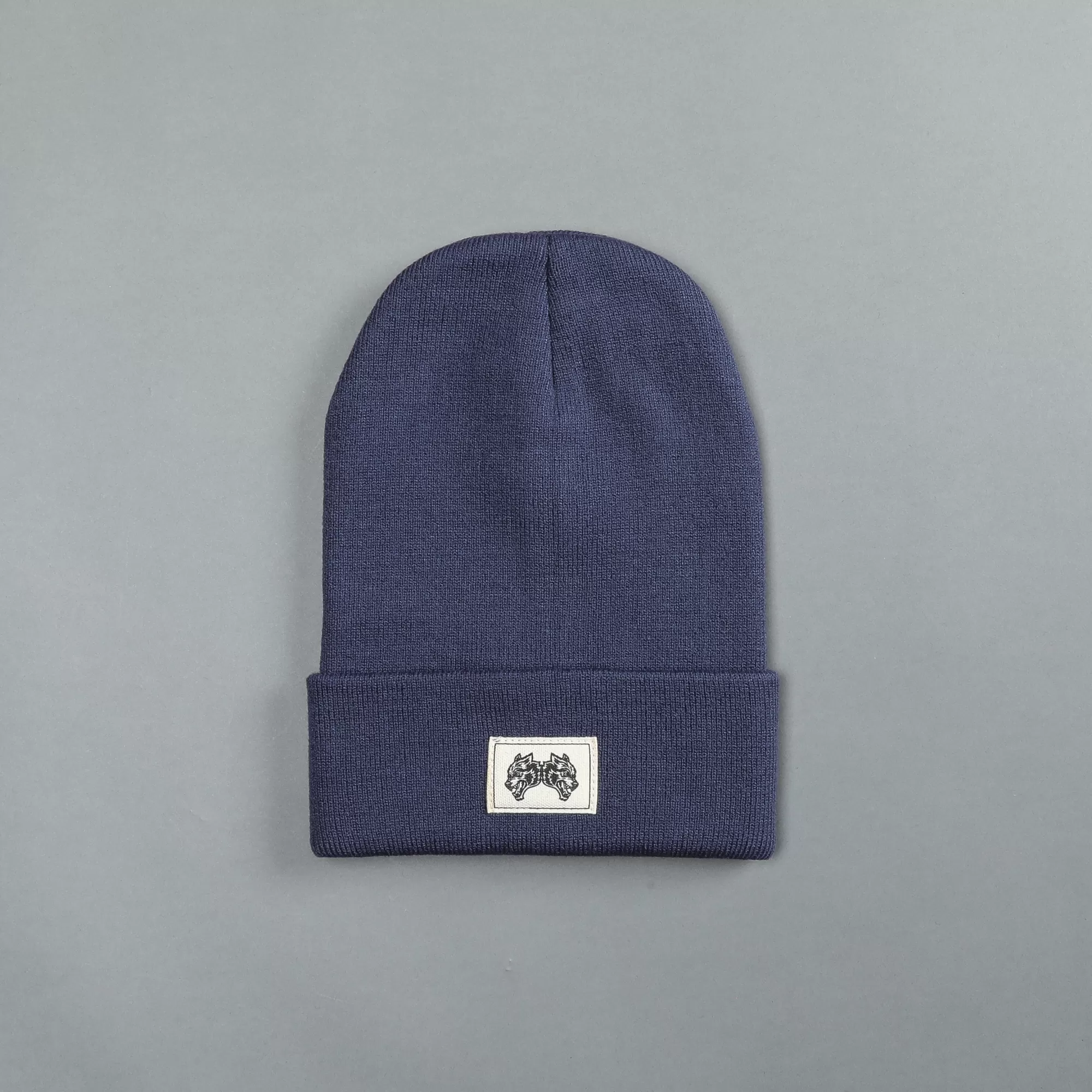 Hot Iykyk Work Hard Patch Beanie In Norse Blue Headwear