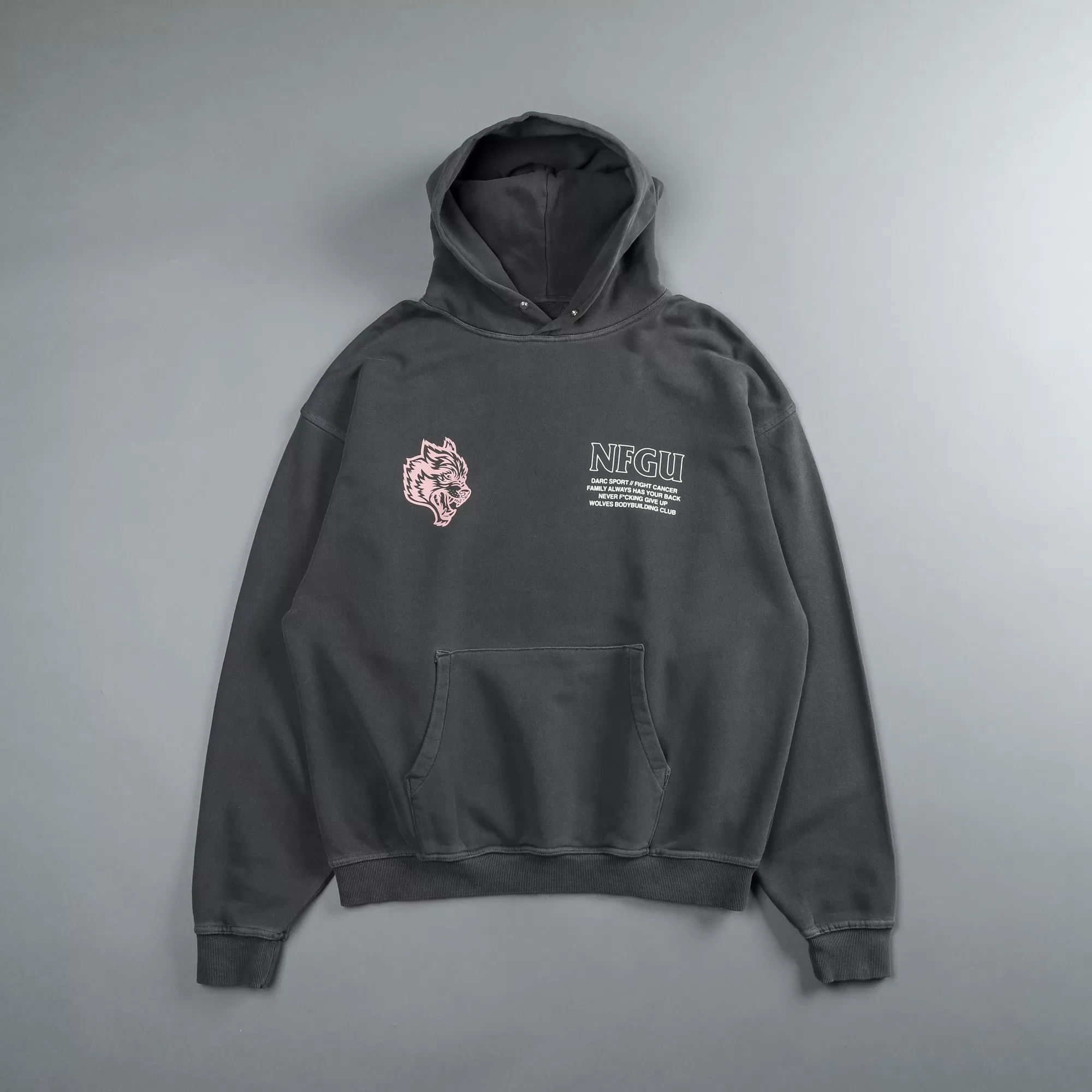 Flash Sale Keep Fighting "Pierce" Hoodie In Wolf Gray Men Pierce Hoodies