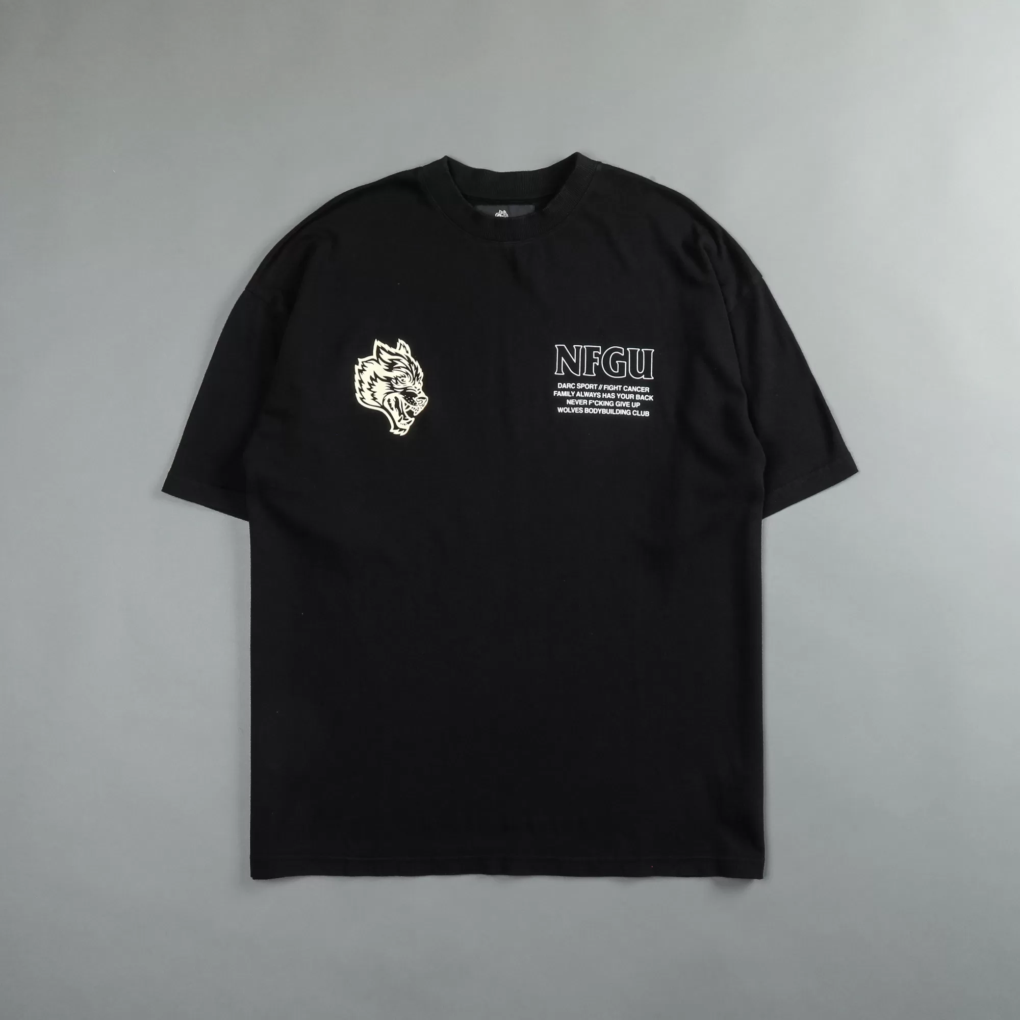 Discount Keep Fighting "Premium" Oversized Tee In Black Men Premium/Oversized Tees
