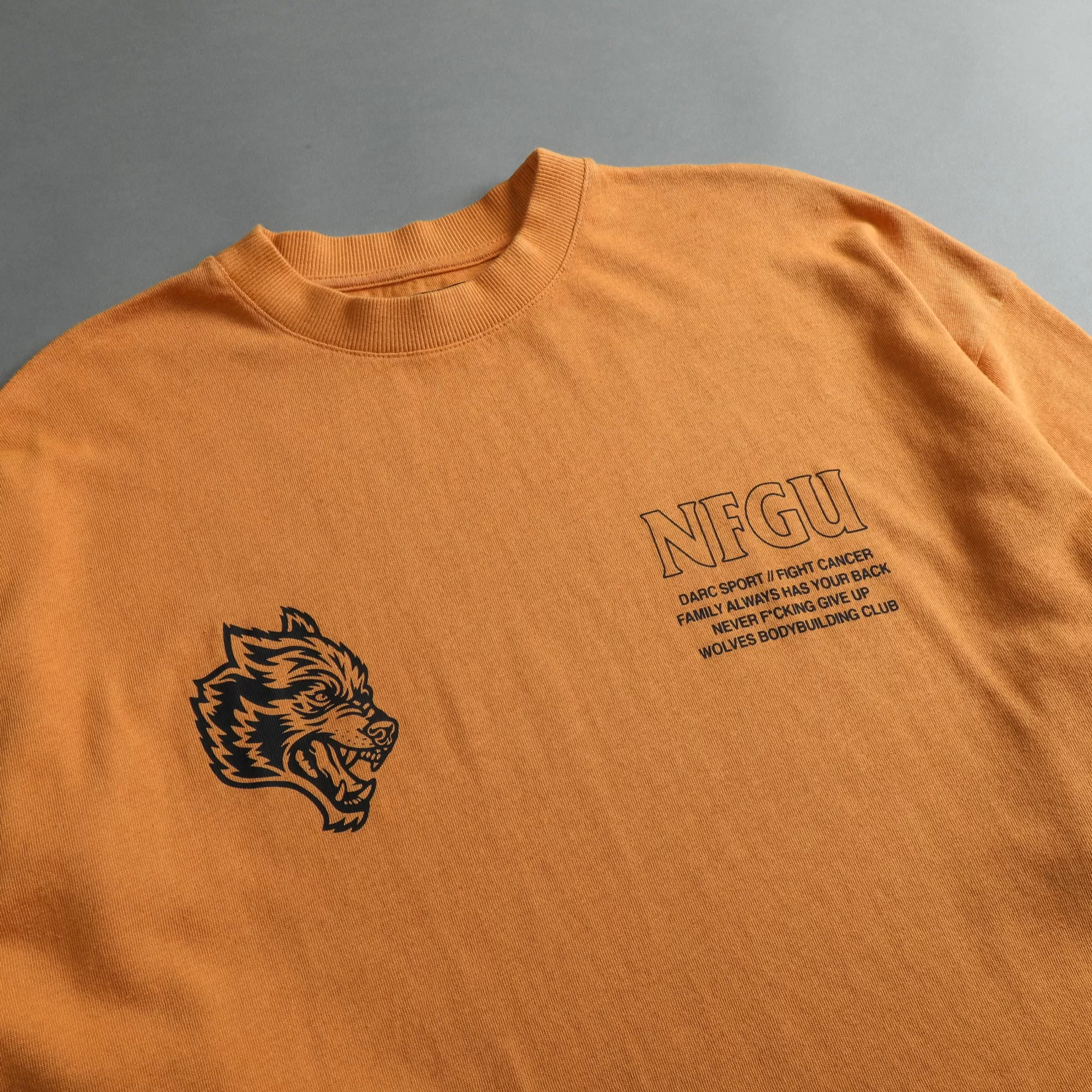 New Keep Fighting "Premium" Oversized Tee In Vintage Gold Men Premium/Oversized Tees