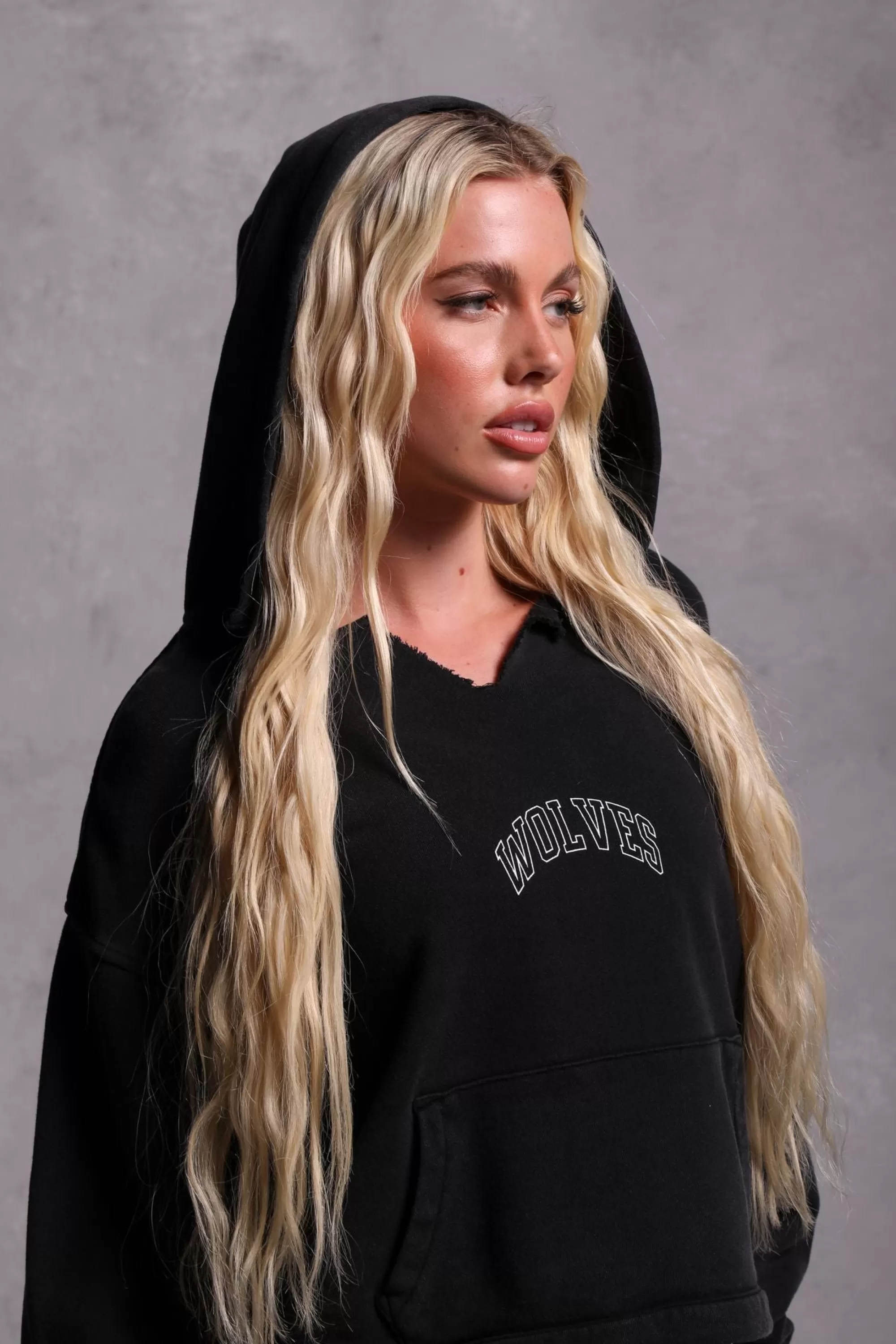 Flash Sale Loyalty "Vintage Dempsey" (Cropped) Hoodie In Black Women Tops