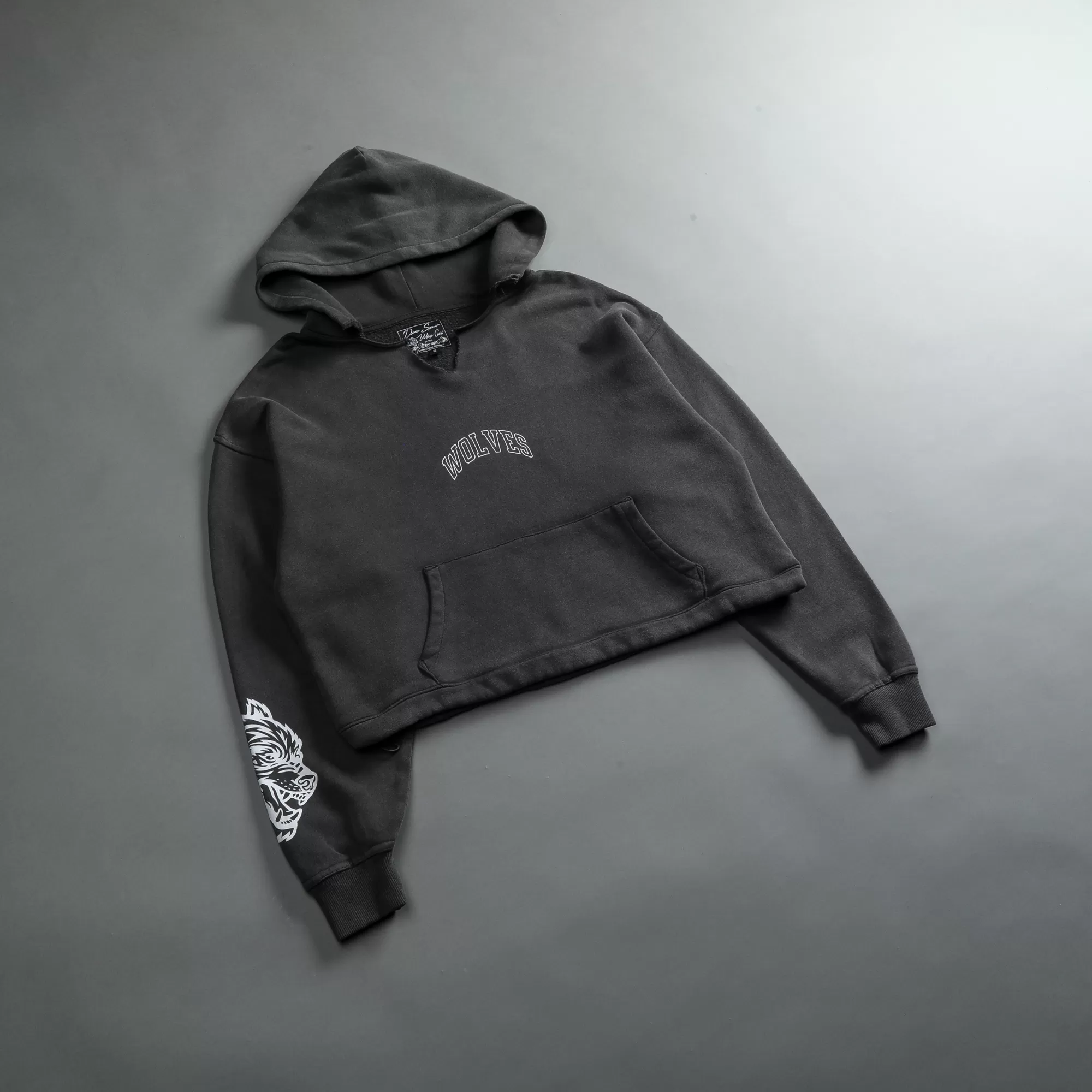 Cheap Loyalty "Vintage Dempsey" (Cropped) Hoodie In Wolf Gray Women Tops