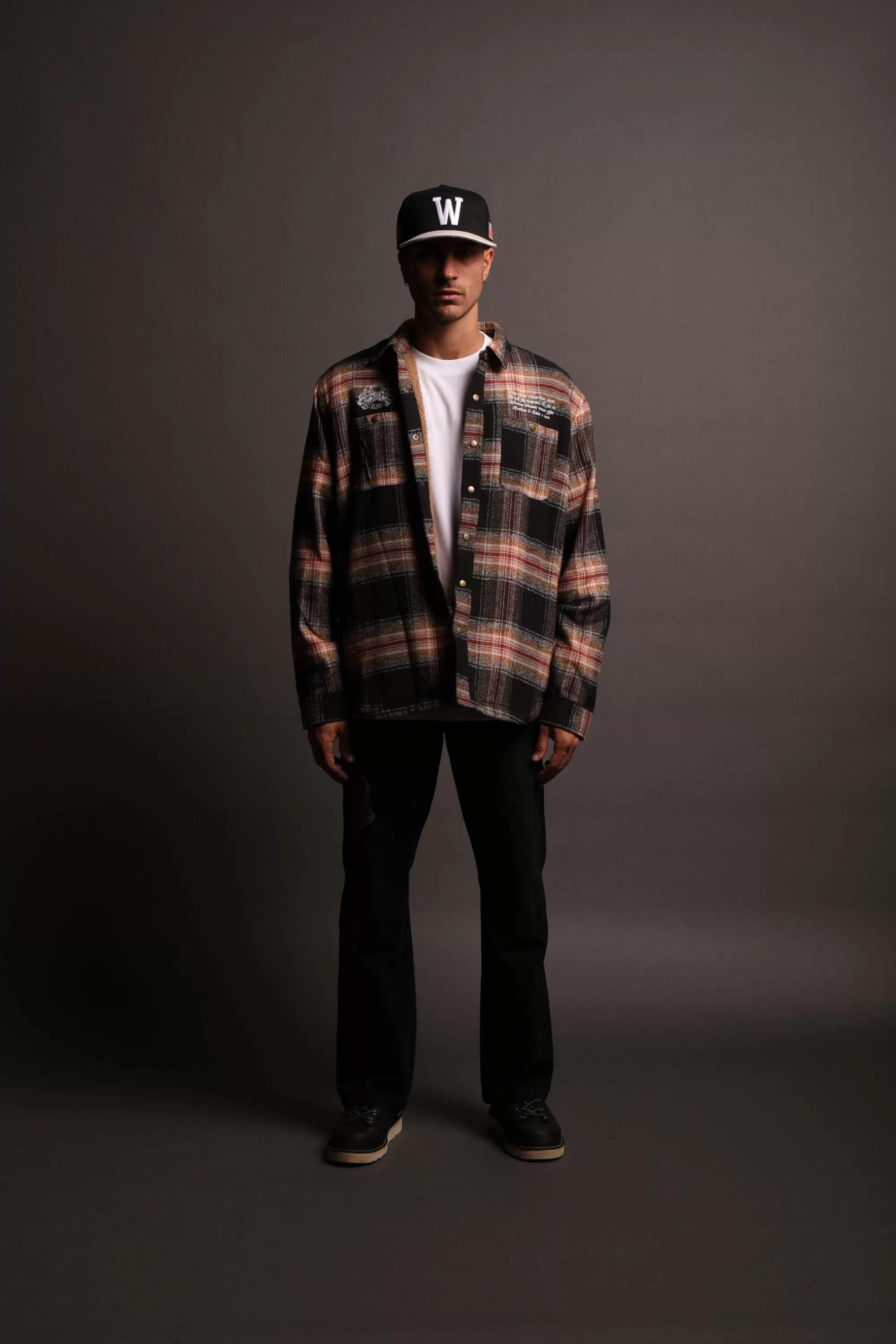 Flash Sale Marked Seattle Sherpa Lined Flannel In Bourbon Plaid Men Jackets/Outerwear