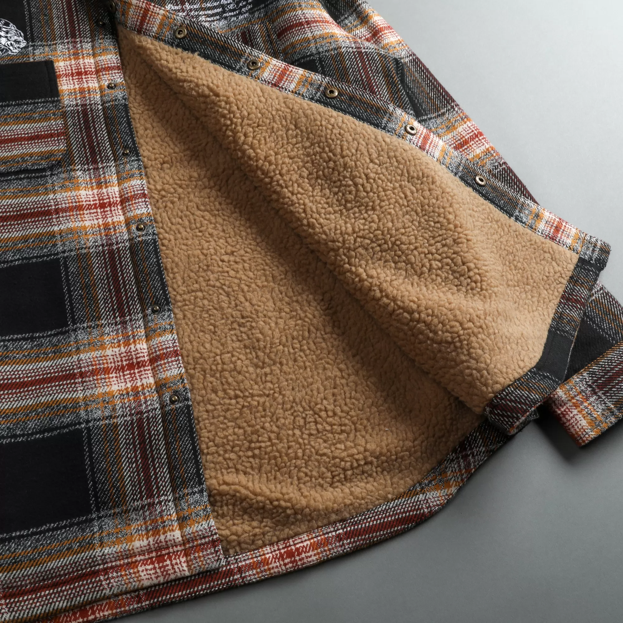 Flash Sale Marked Seattle Sherpa Lined Flannel In Bourbon Plaid Men Jackets/Outerwear